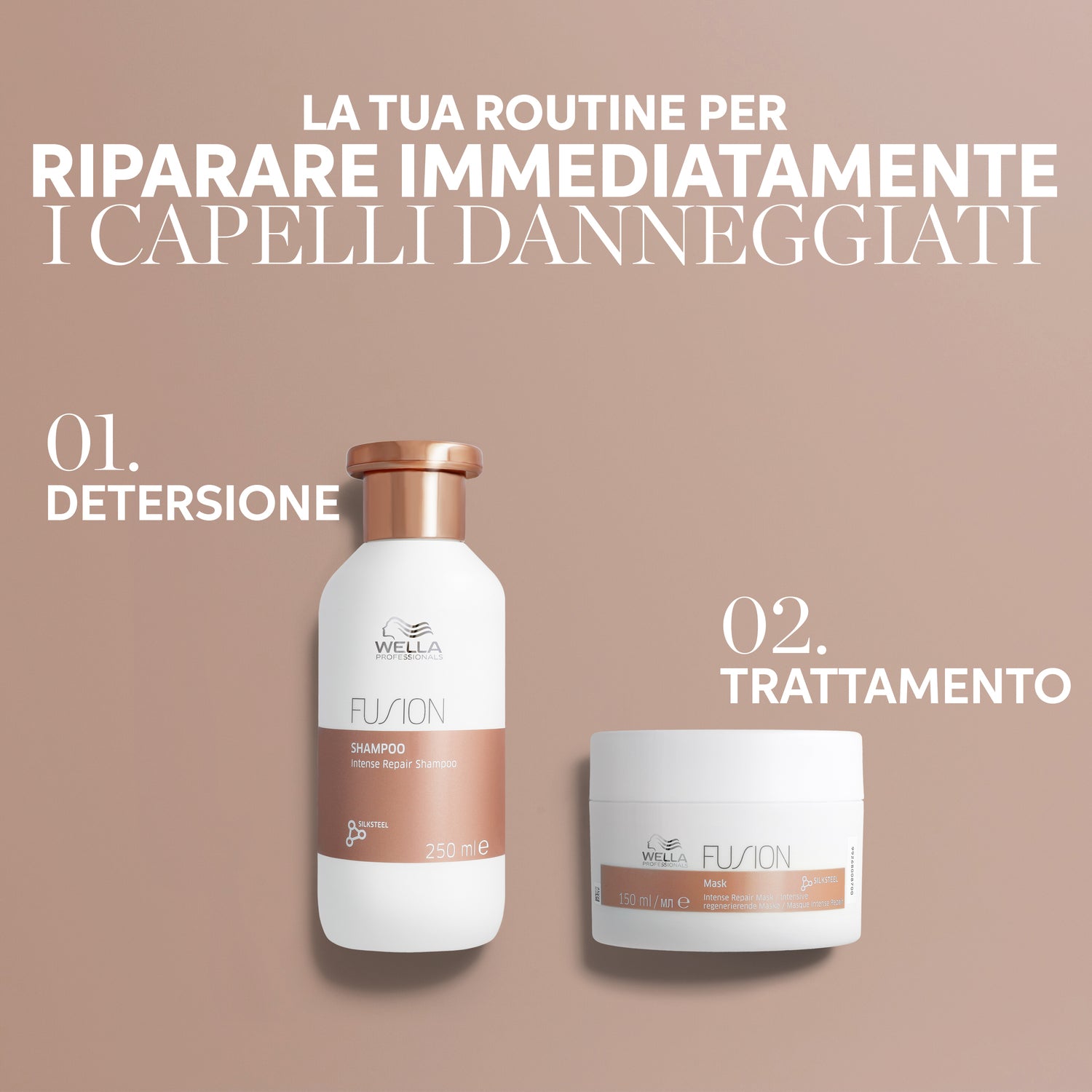 Wella Fusion Intense Repair Shampoo 500ml