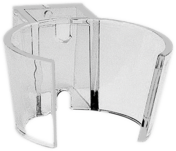 Wandföhnhalter transparent