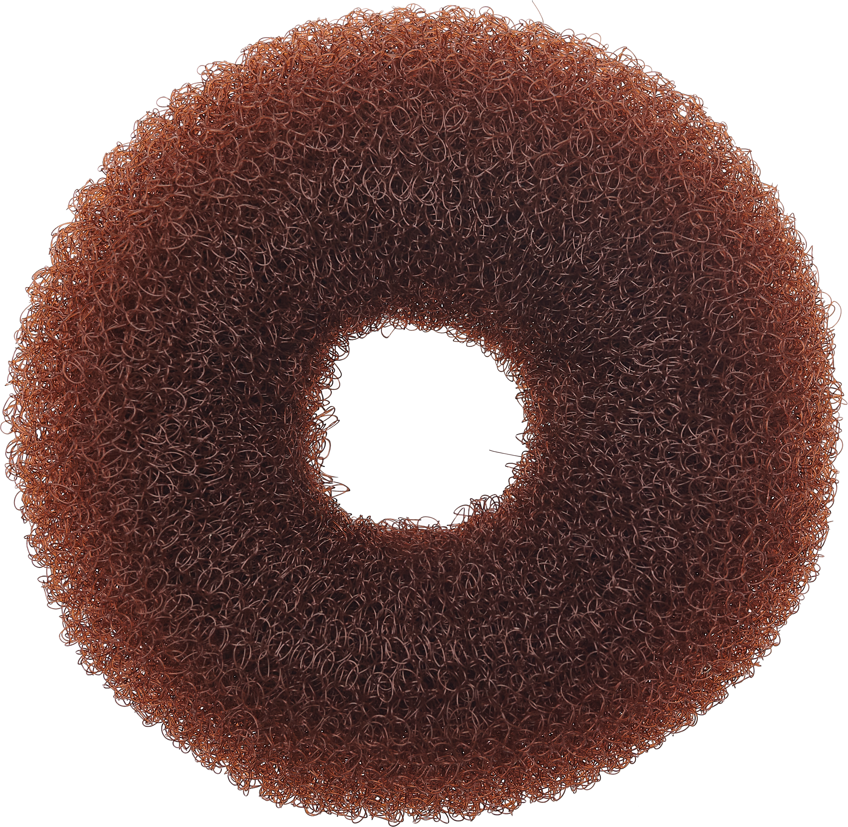 Haarknotenring 12cm braun