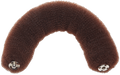Haarknotenrolle mit Druckknopf 23cm braun