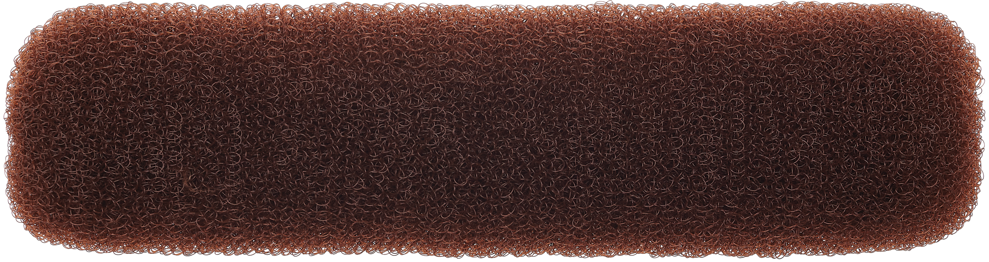 Haarknotenrolle 18cm braun