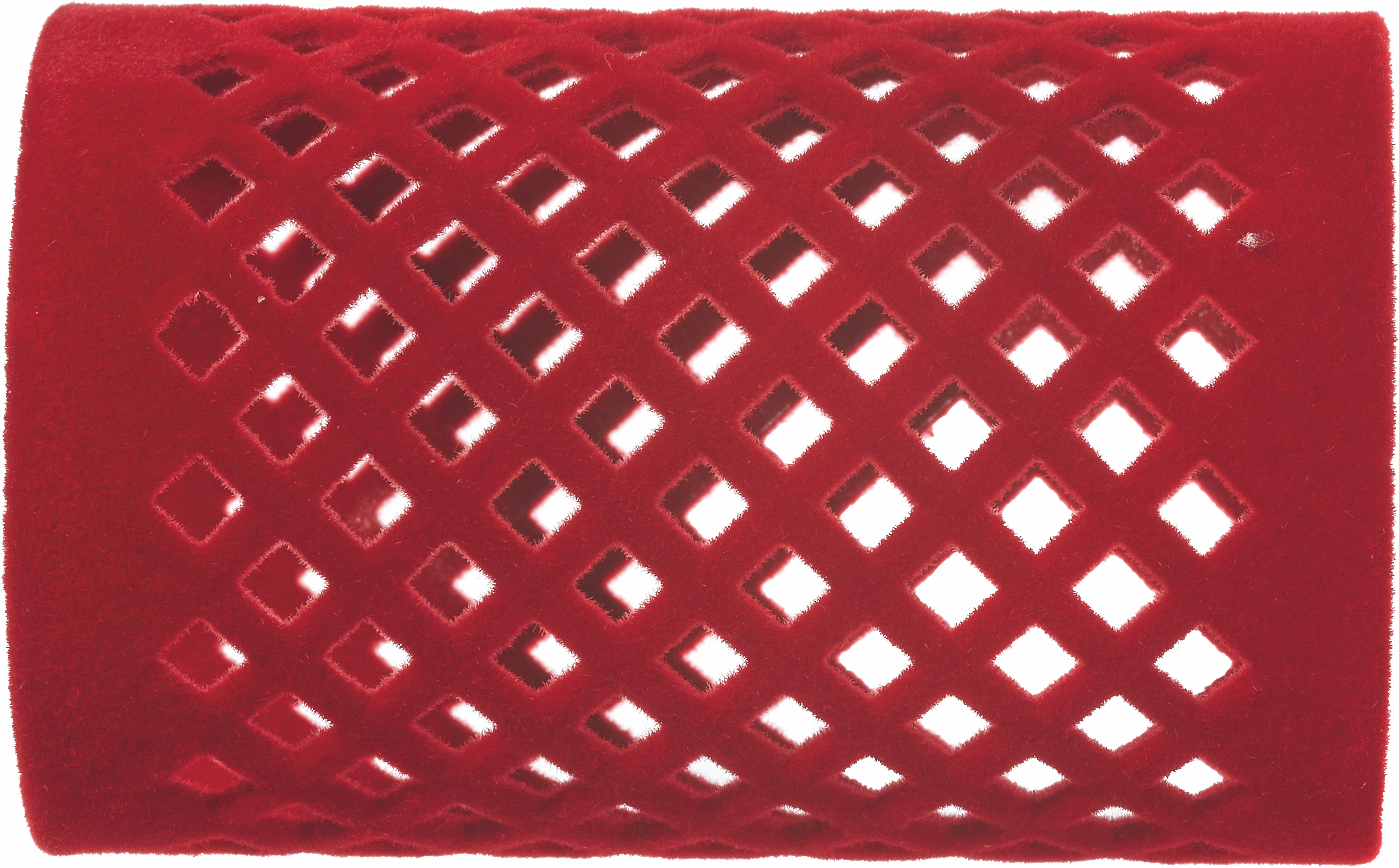 FLOCKED CURLER Metallwickler beflockt 65mm - 40mm rot 12Stk.