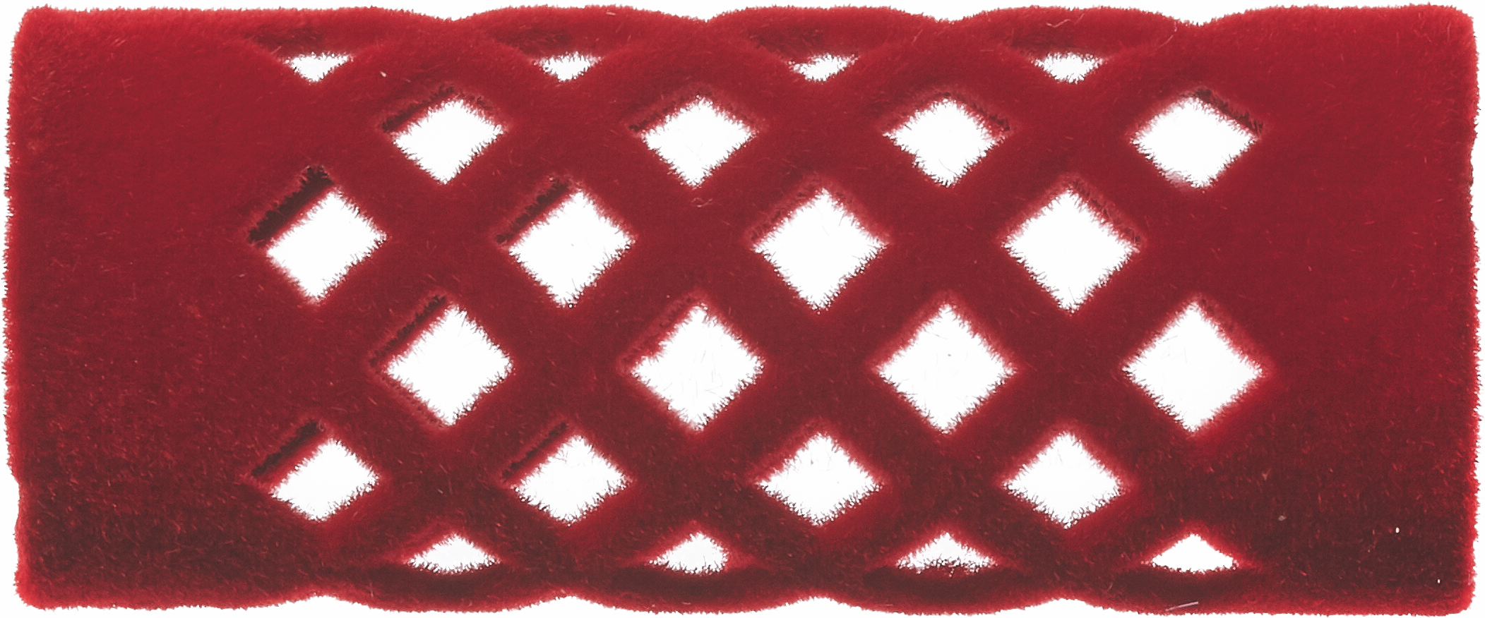 FLOCKED CURLER Metallwickler beflockt 46mm - 18mm rot 12Stk.