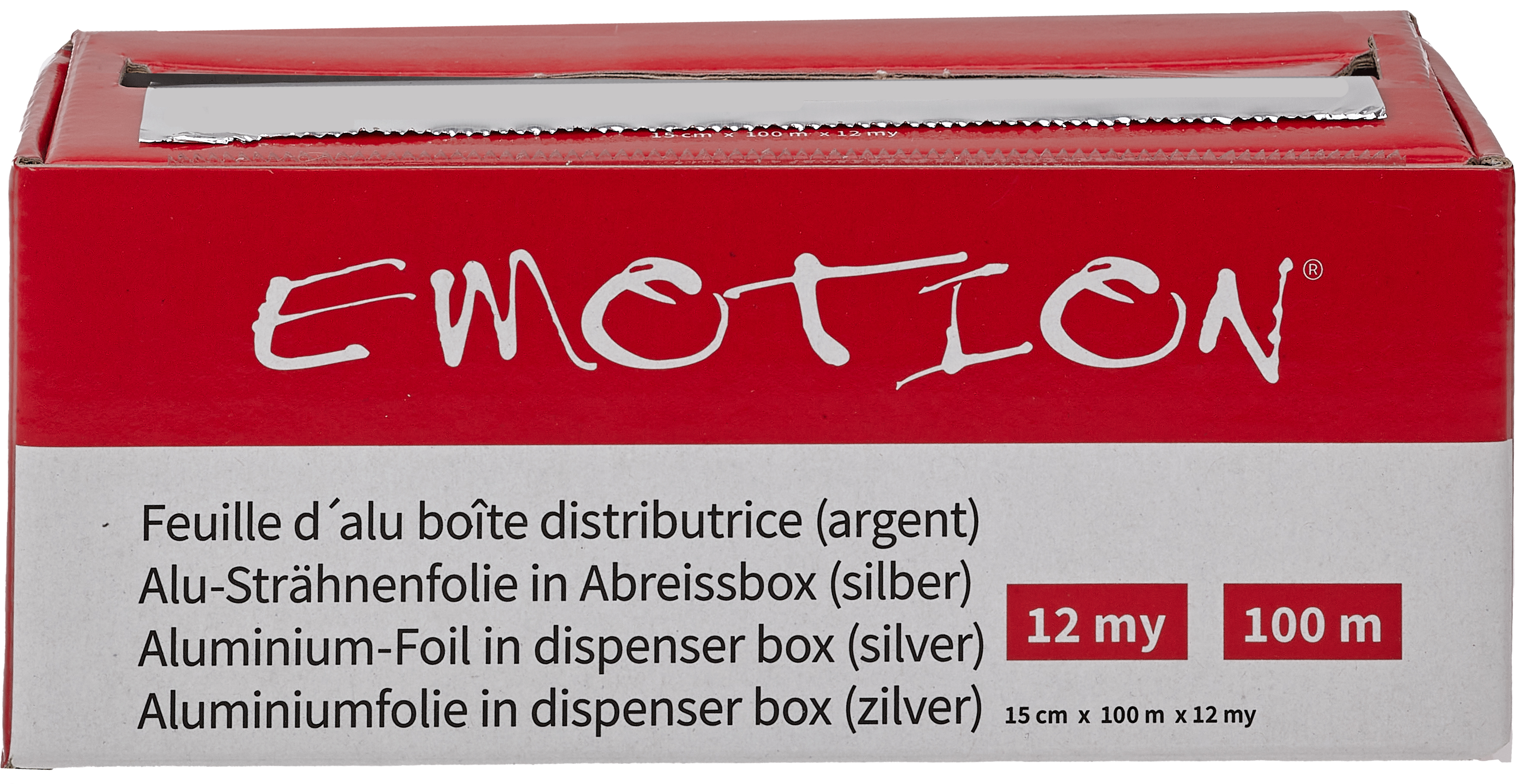 Strähnen-Alufolie silber 100m/12my/15cm