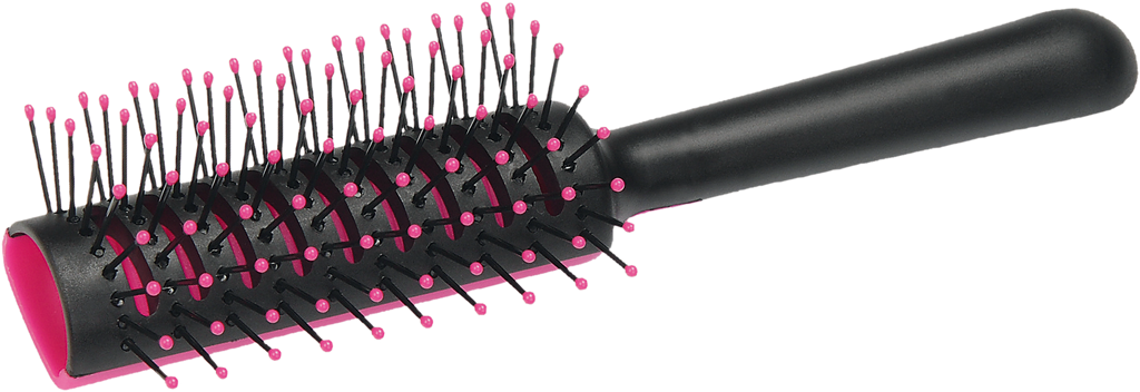 TURBO VENT CLASSIC Tunnelventbürste schwarz-pink