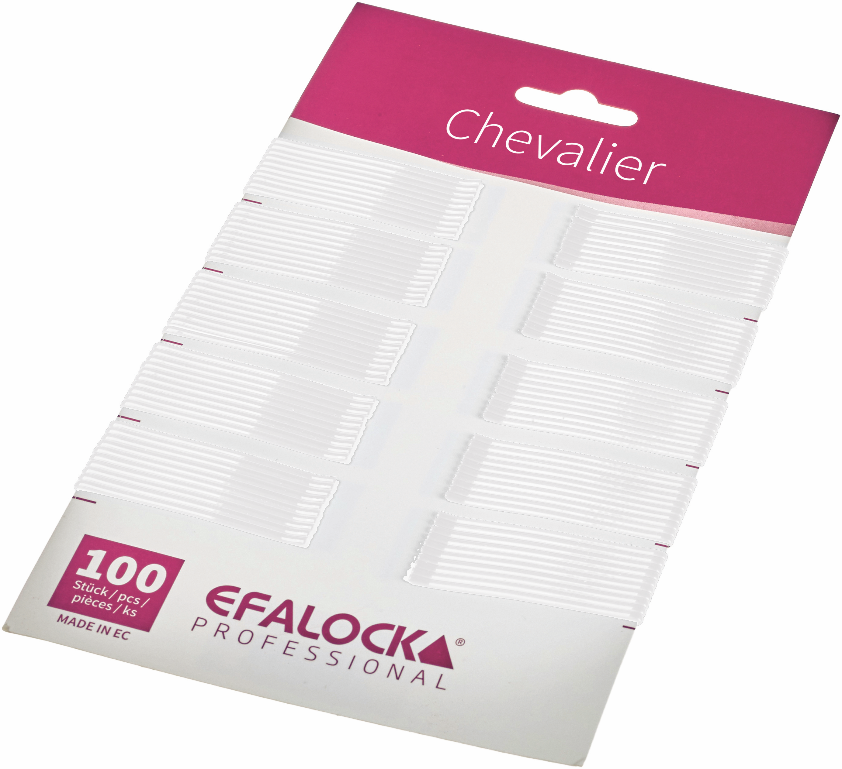 CHEVALIER Haarklemmen 5cm weiß 100Stk.