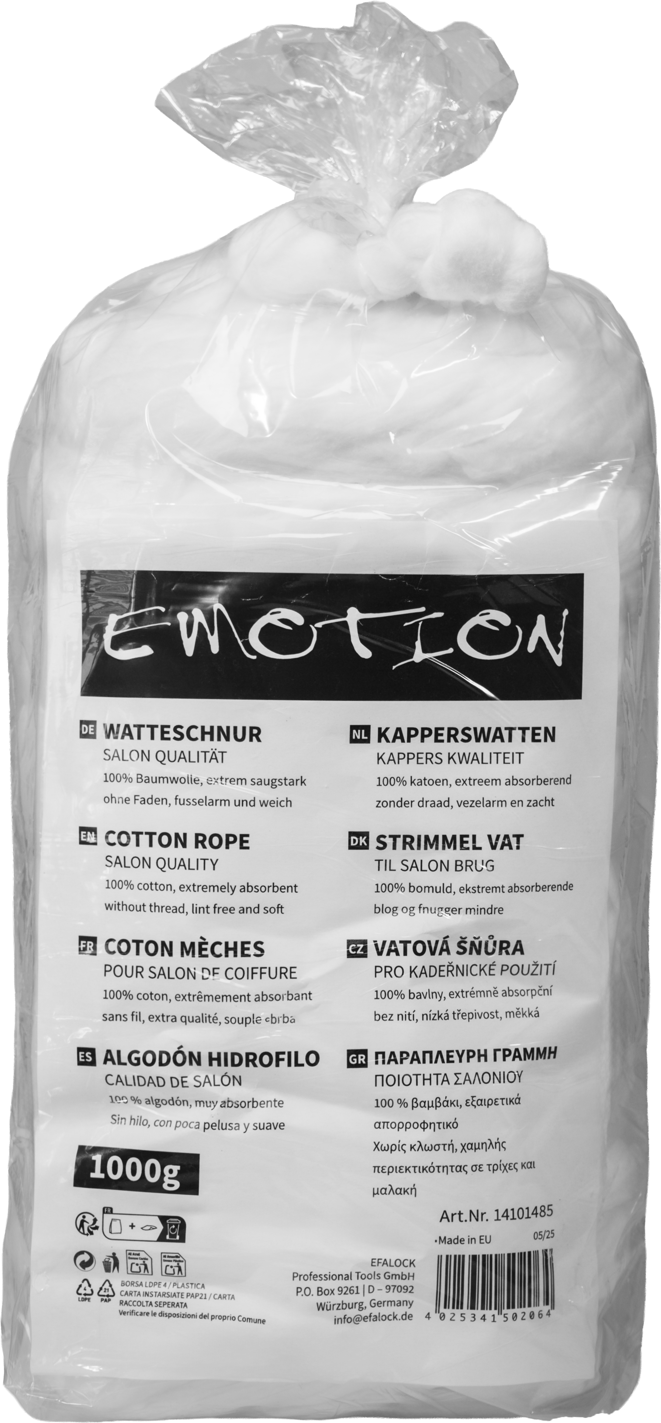 Emotion Watteschnur 100% Baumwolle 1000g