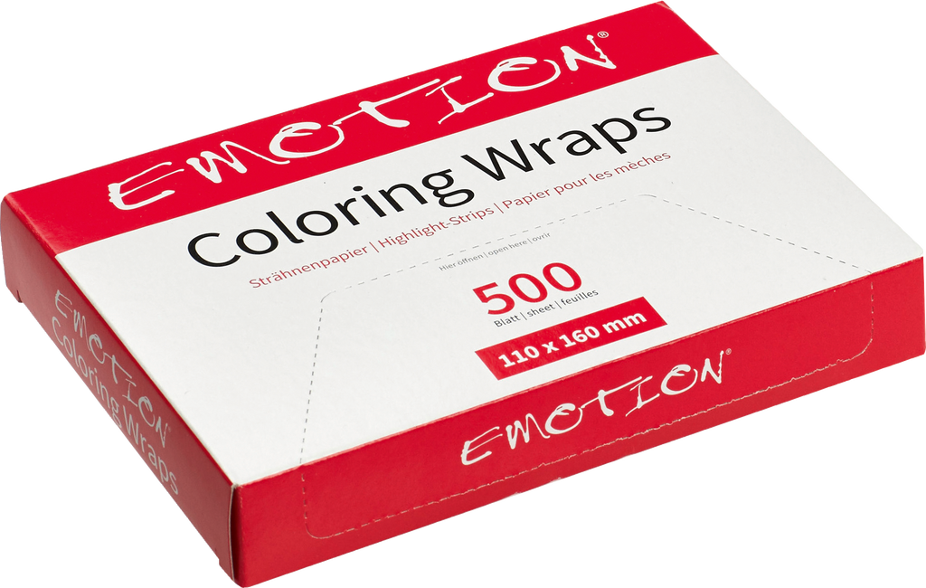 Emotion COLORING WRAPS Strähnenpapier 110x160mm - 500Stk.