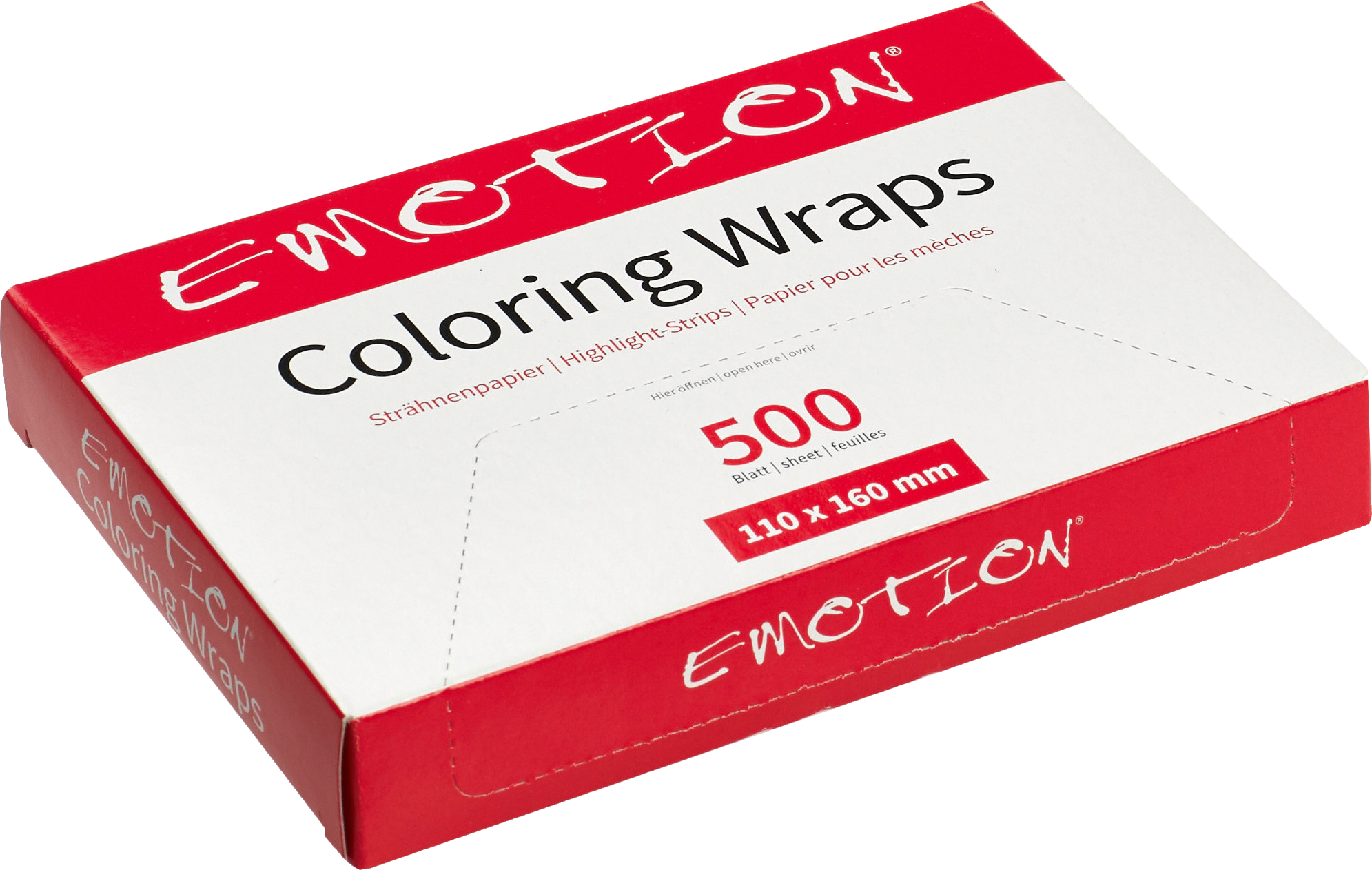 Emotion COLORING WRAPS Strähnenpapier 110x160mm - 500Stk.
