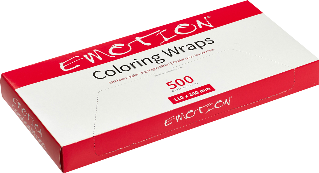 Emotion COLORING WRAPS Strähnenpapier 110x240mm - 500Stk.