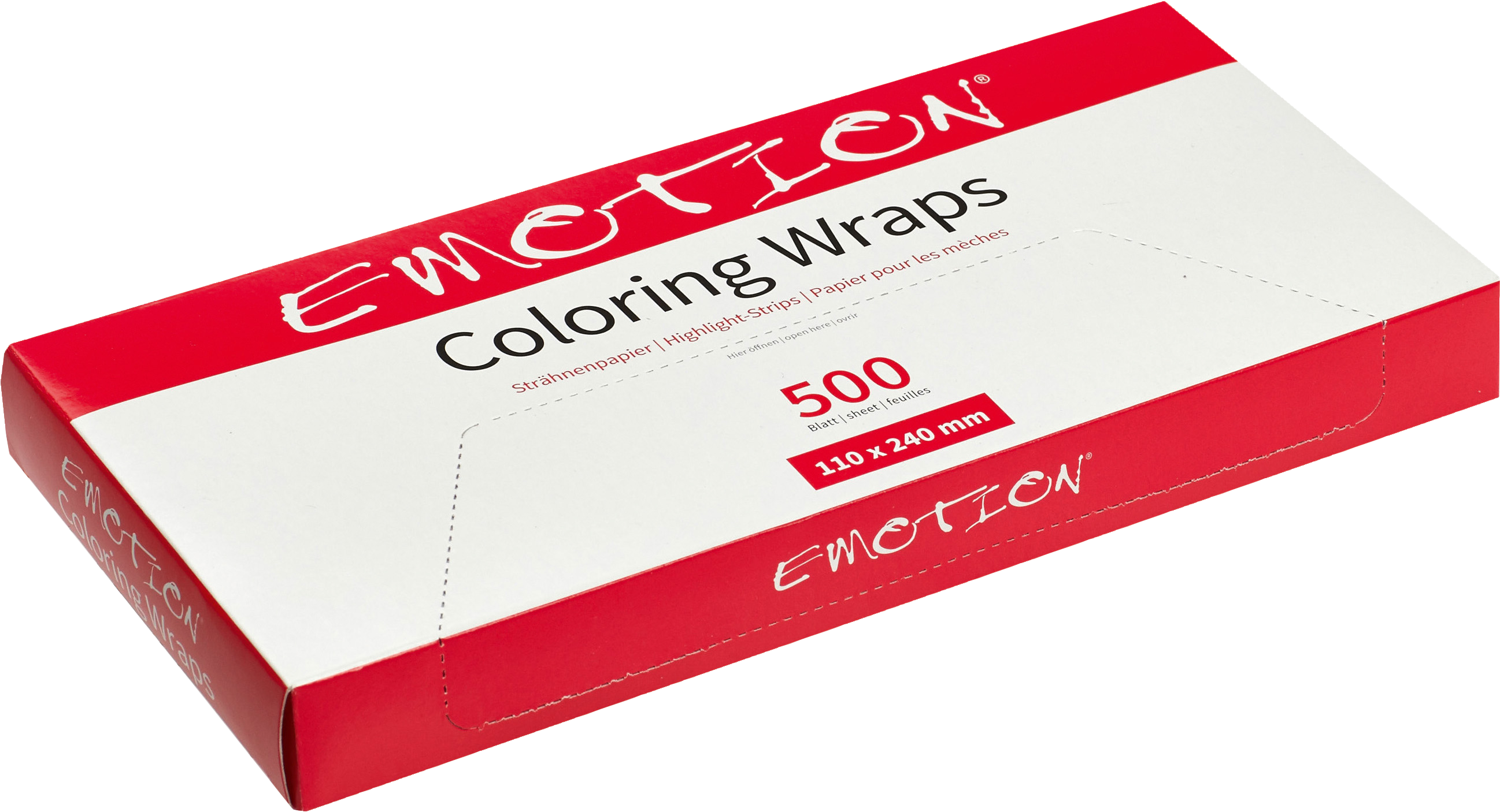 Emotion COLORING WRAPS Strähnenpapier 110x240mm - 500Stk.