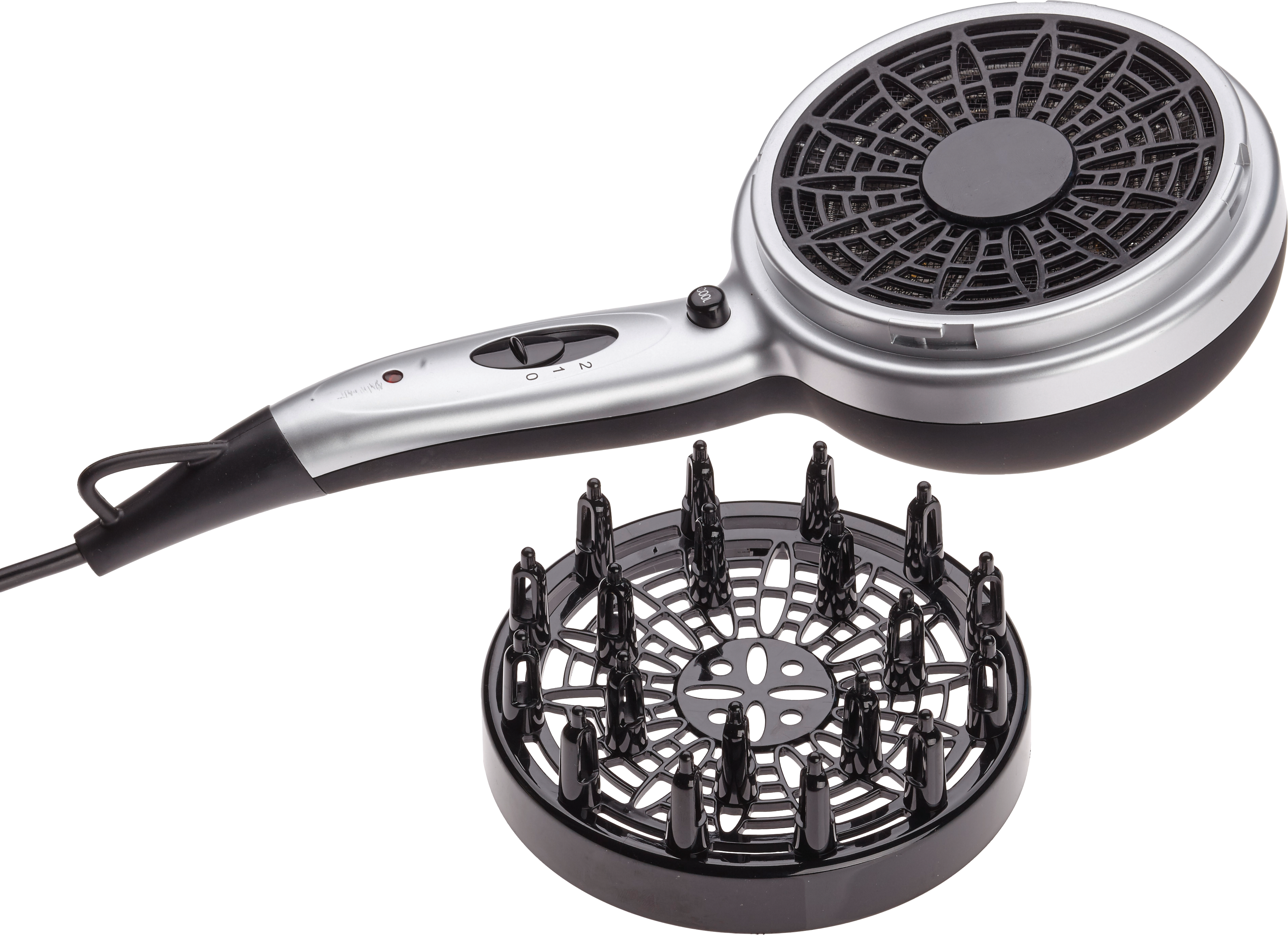 STYLINGO Haartrockner silber-schwarz