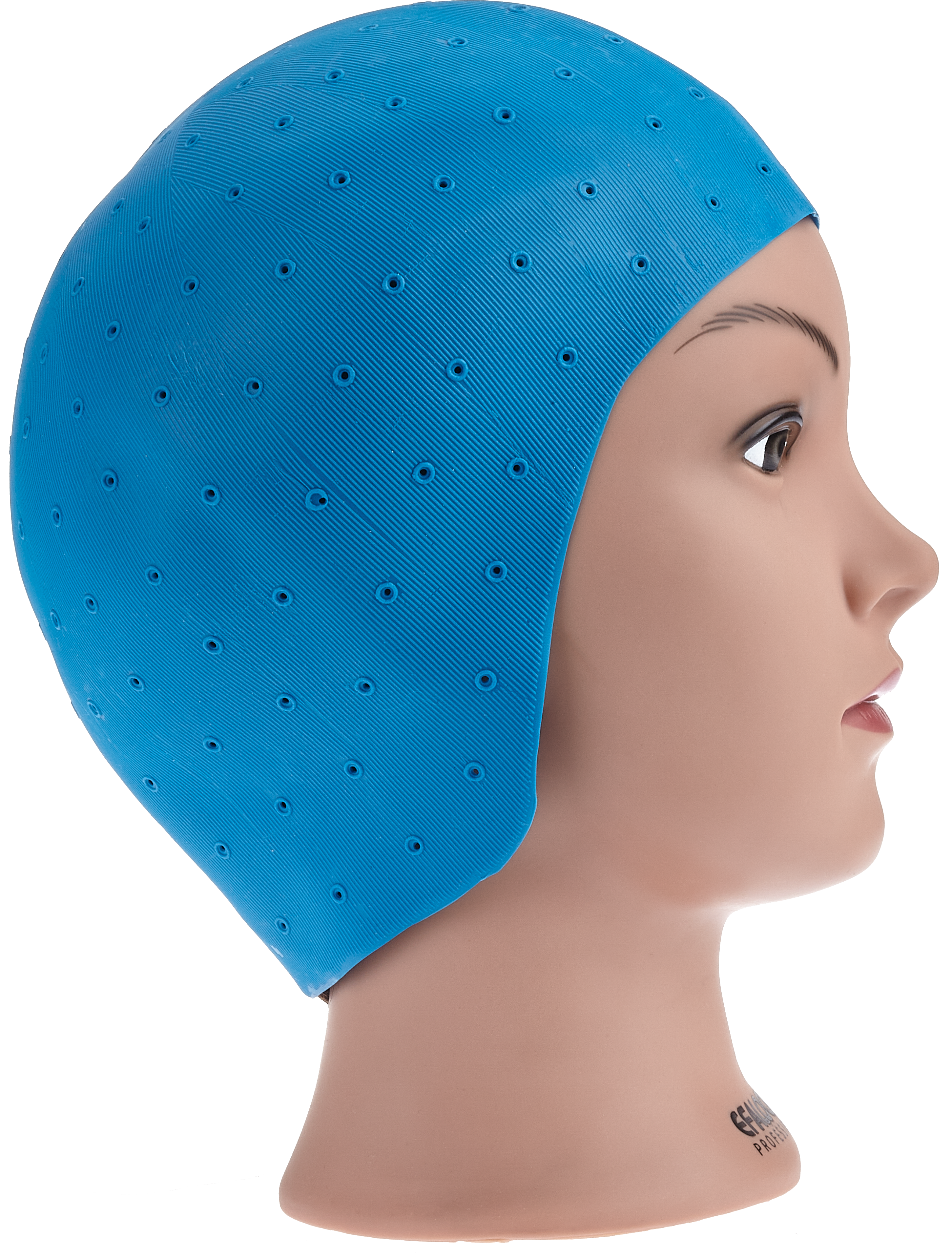 Strähnenhaube Gummi blau