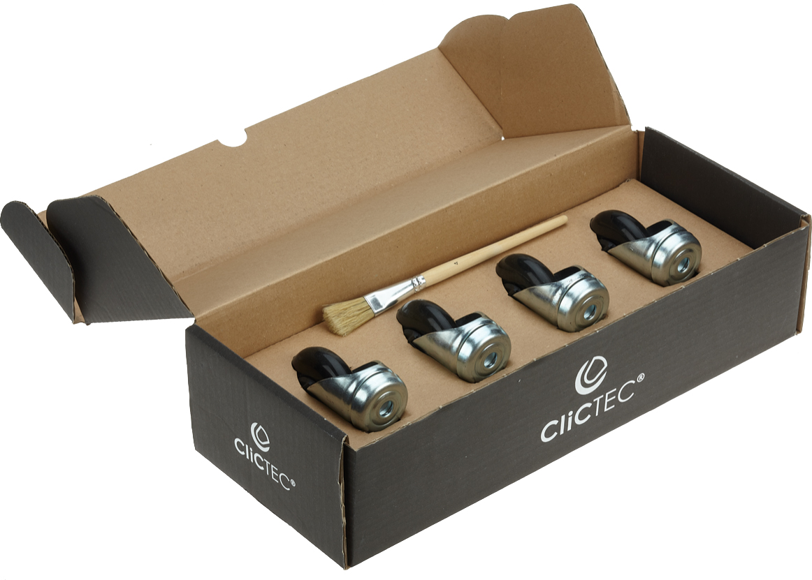 CliCTEC Laufrolle für Piccolo silber - 4Stk.
