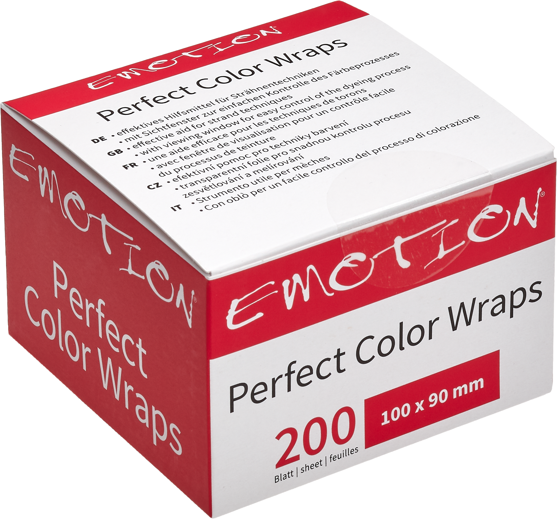 Emotion PERFECT COLOR WRAPS Strähnenfolie S 9x10cm -200Stk.