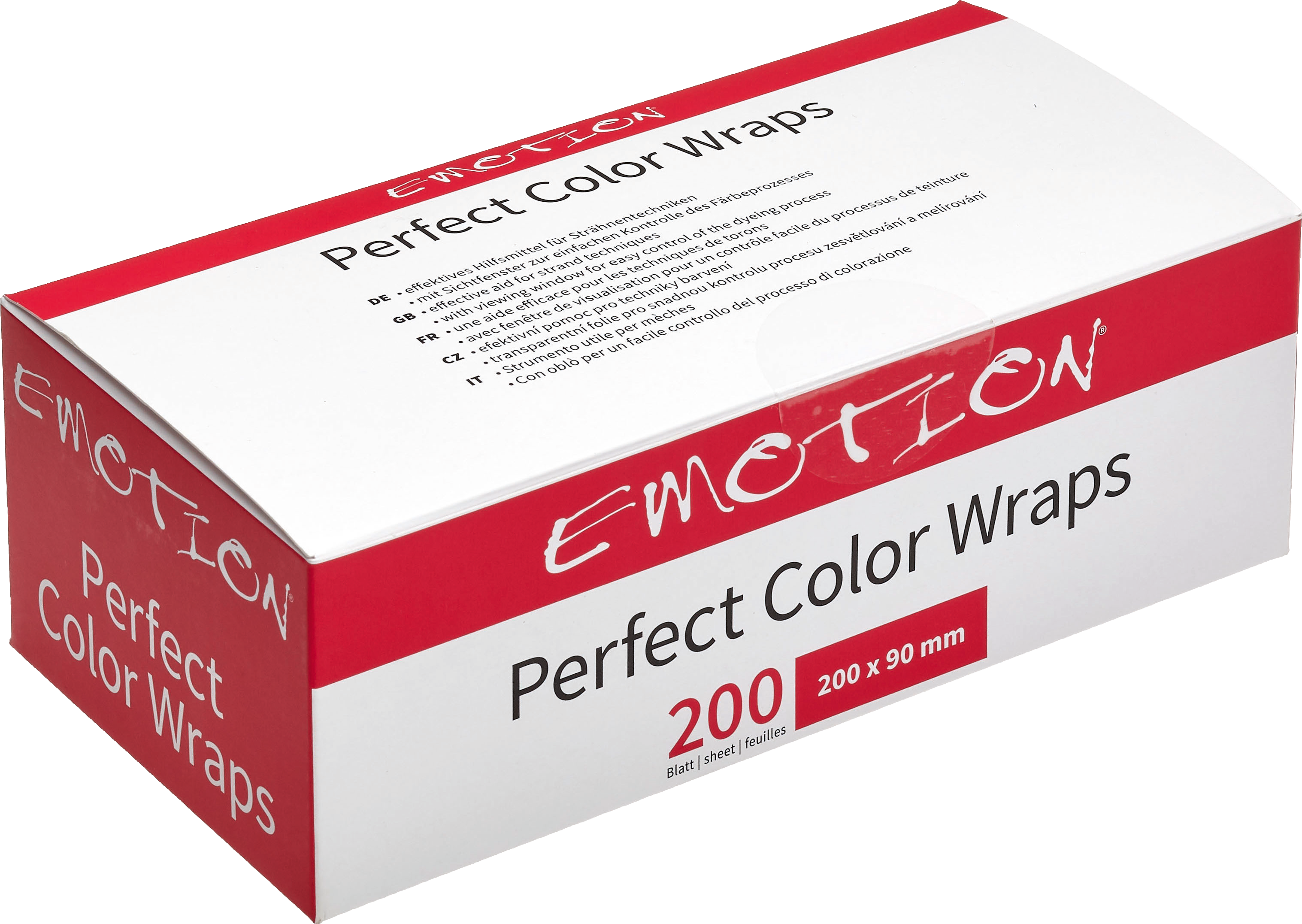 Emotion PERFECT COLOR WRAPS Strähnenfolie M 9x20cm - 200Stk.