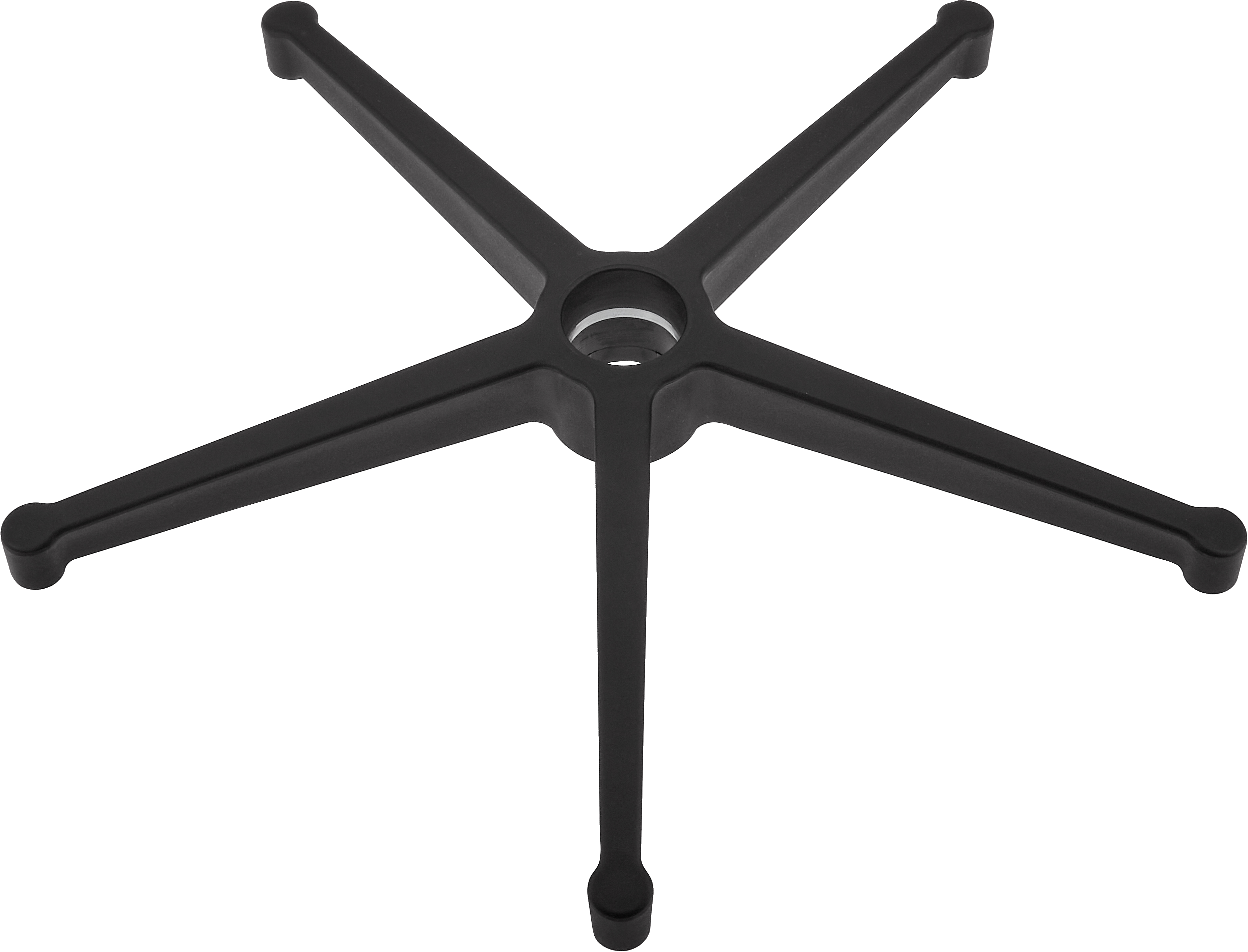 CliCTEC Fußkreuz für Rollhocker schwarz