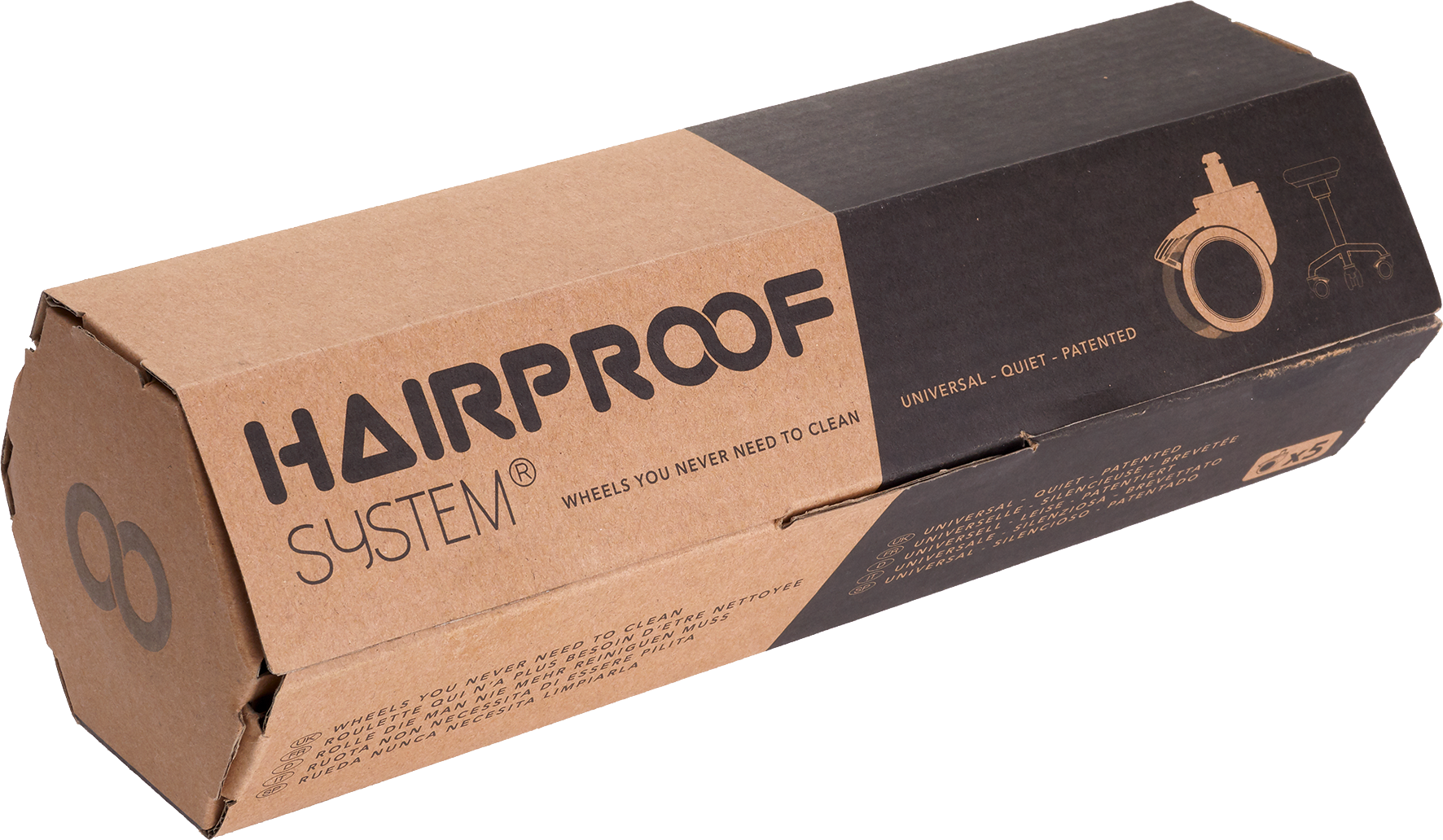 HAIRPROOF Laufrolle für Rollhocker - 5Stk.