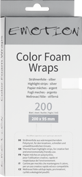 Emotion COLOR FOAM WRAPS Strähnenpapier 20cm silber - 200Stk.