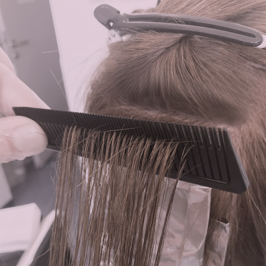 WEAVE COMB Strähnenkamm pink