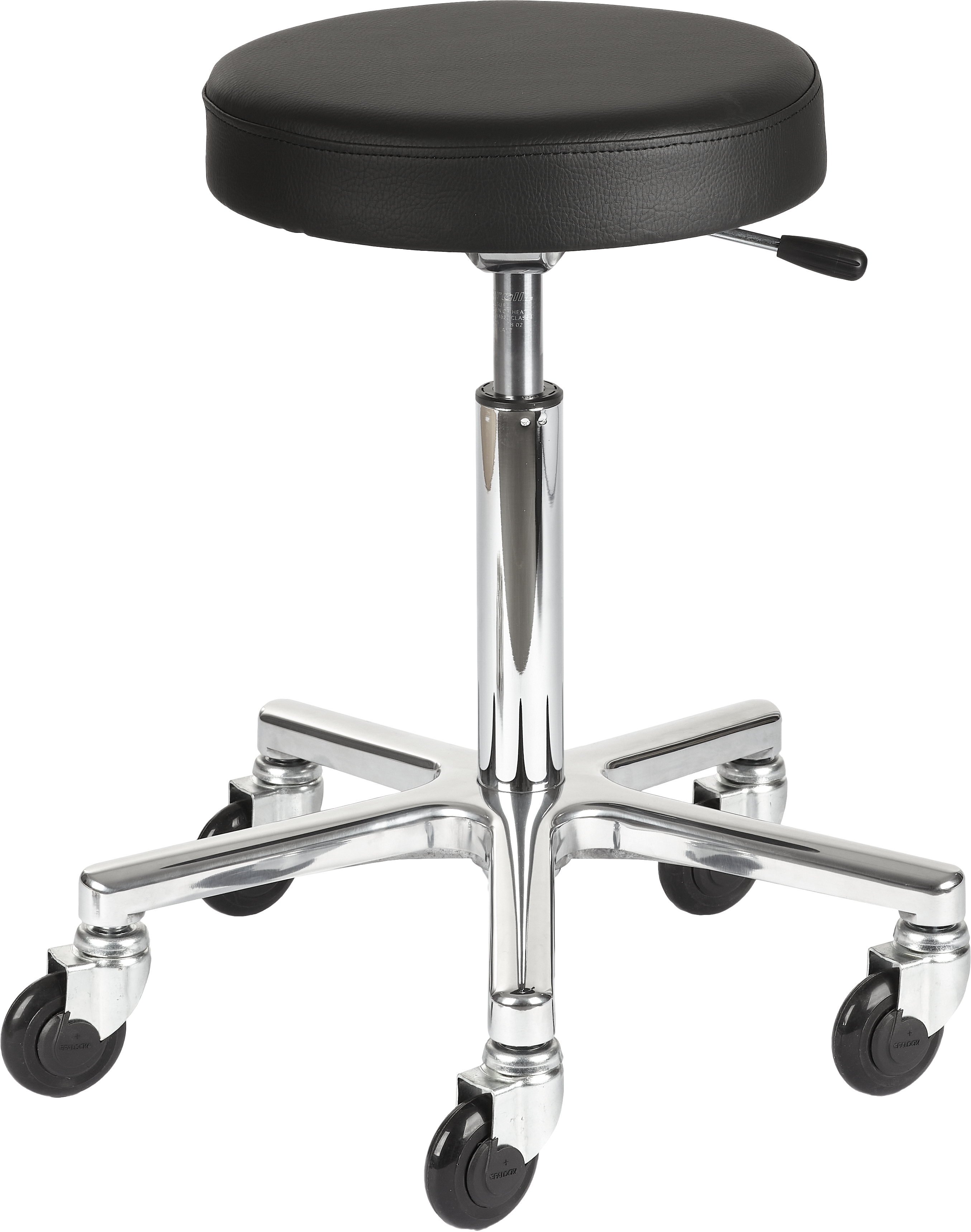 CliCTEC CLASSIC ROUND Rollhocker M silber