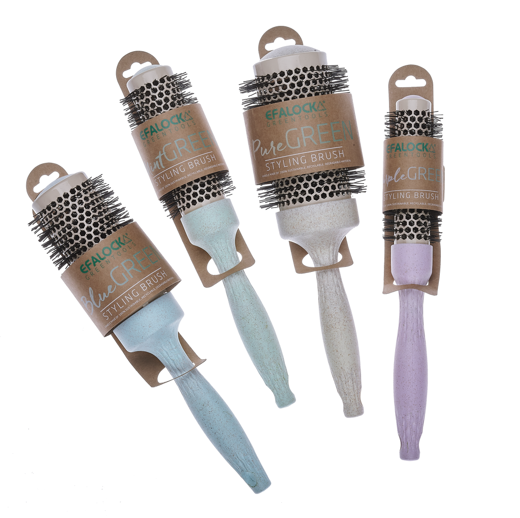 GREEN STYLING BRUSHES Rundürste PurpleGREEN Ø25/43mm lila