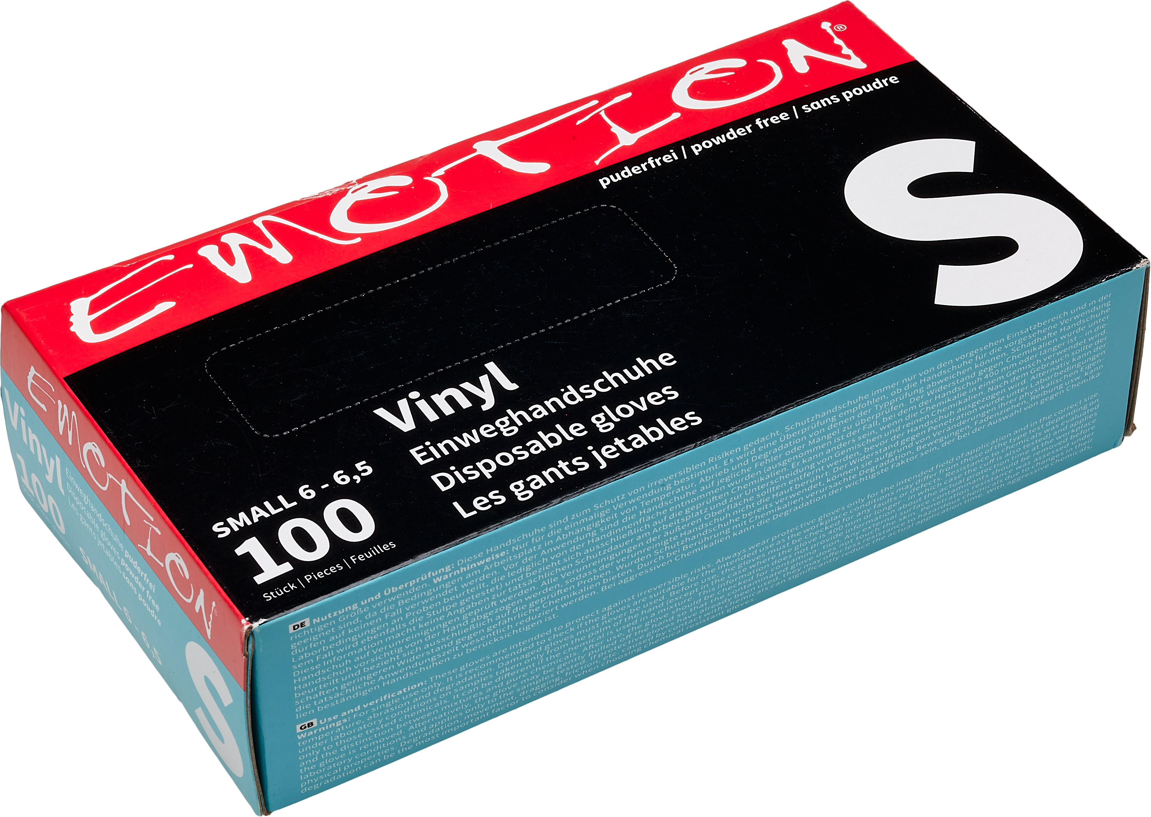 Emotion Vinyl - Handschuhe puderfrei schwarz S 100Stk.