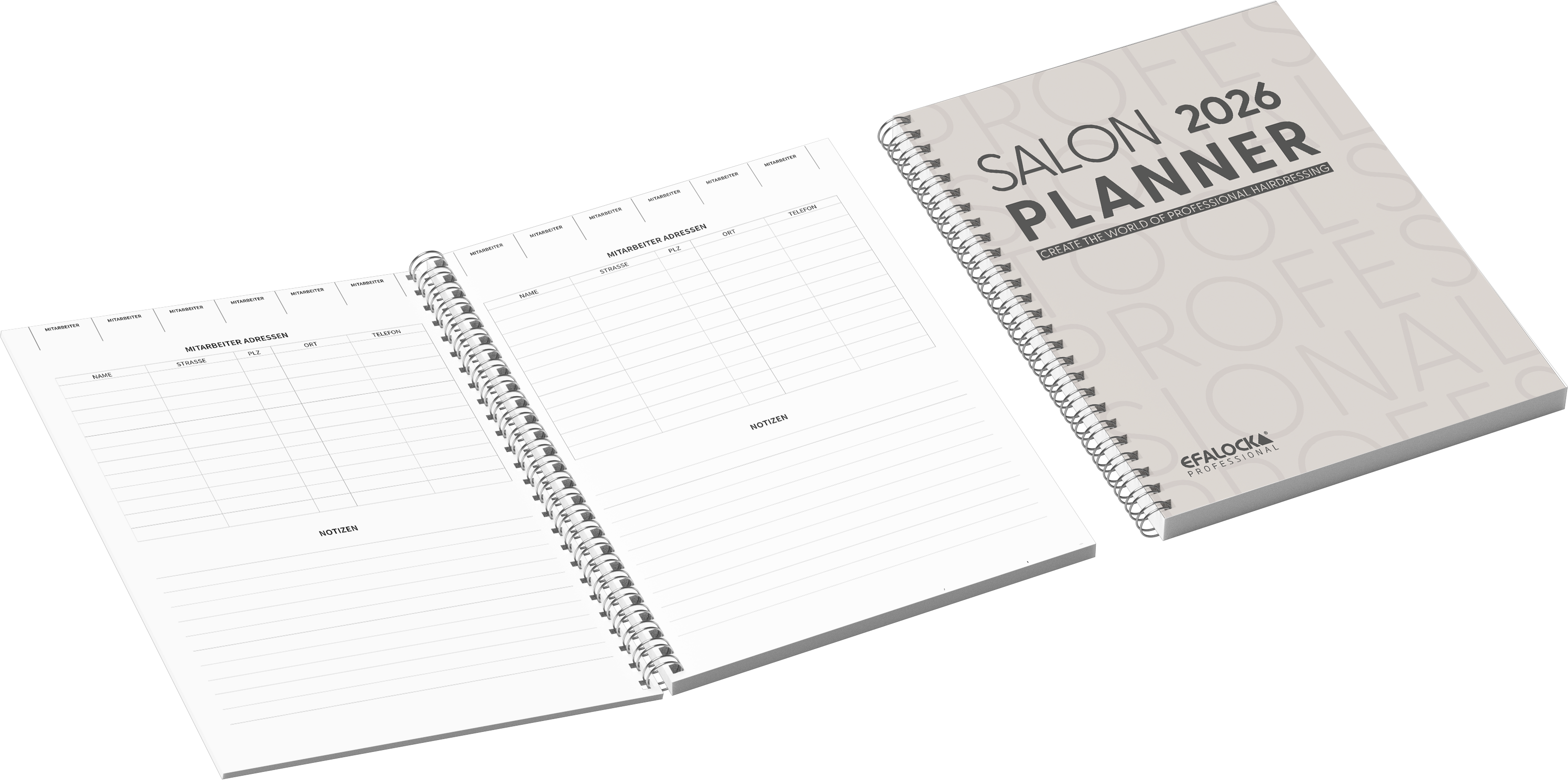 SALON PLANNER Vormerkbuch 2026 1-bdg.