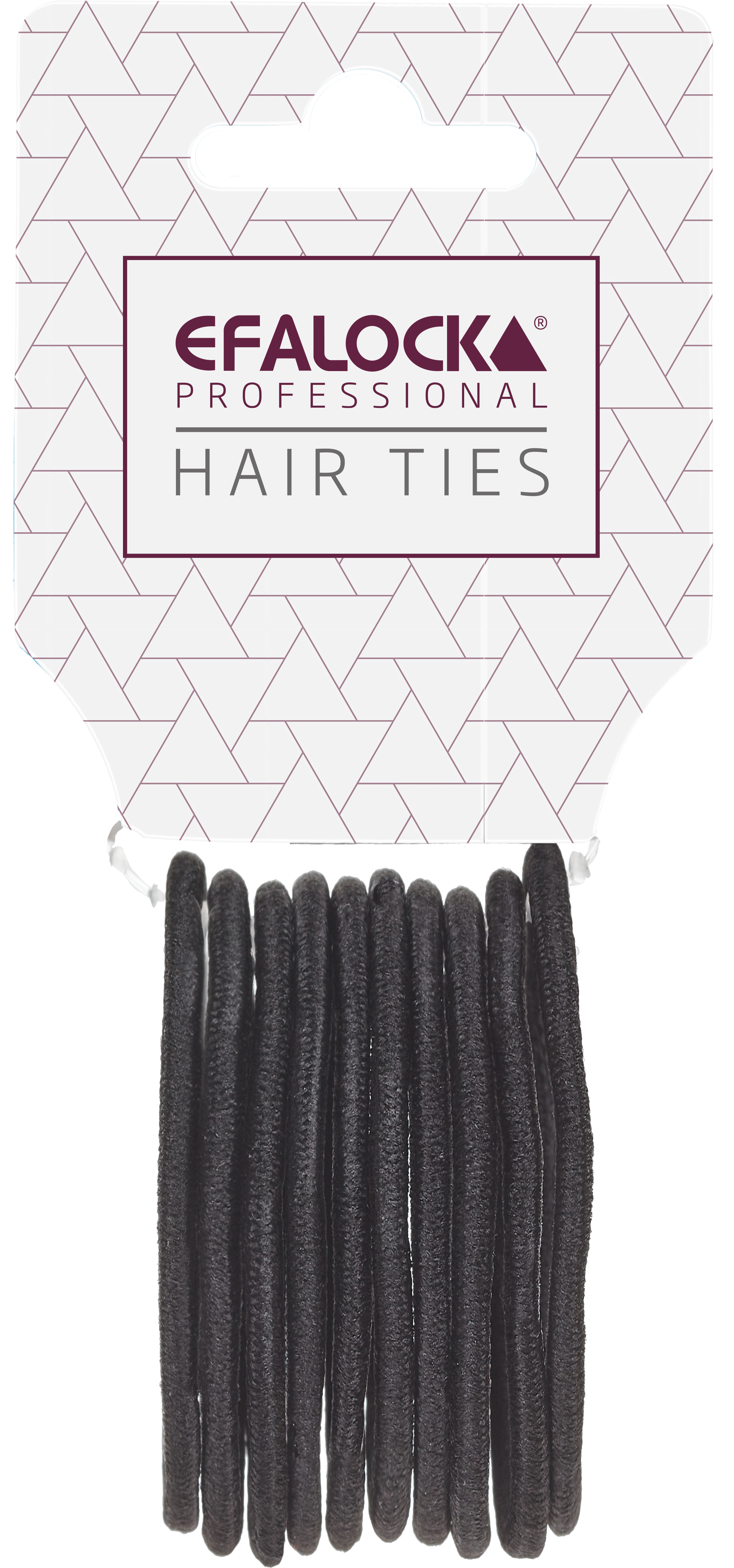Haargummis standard schwarz 10Stk.