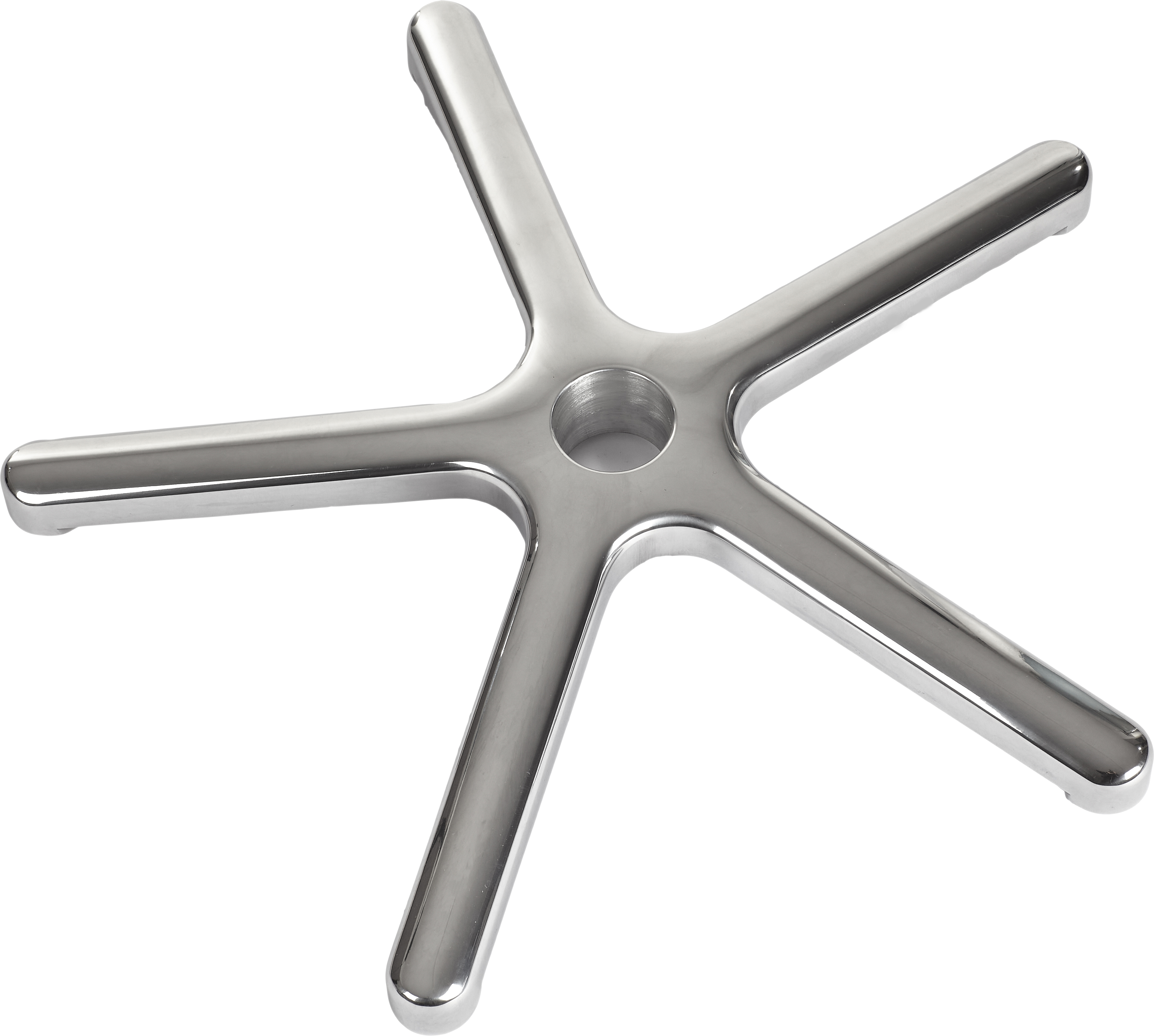 CliCTEC CLASSIC Fußkreuz für Rollocker silber