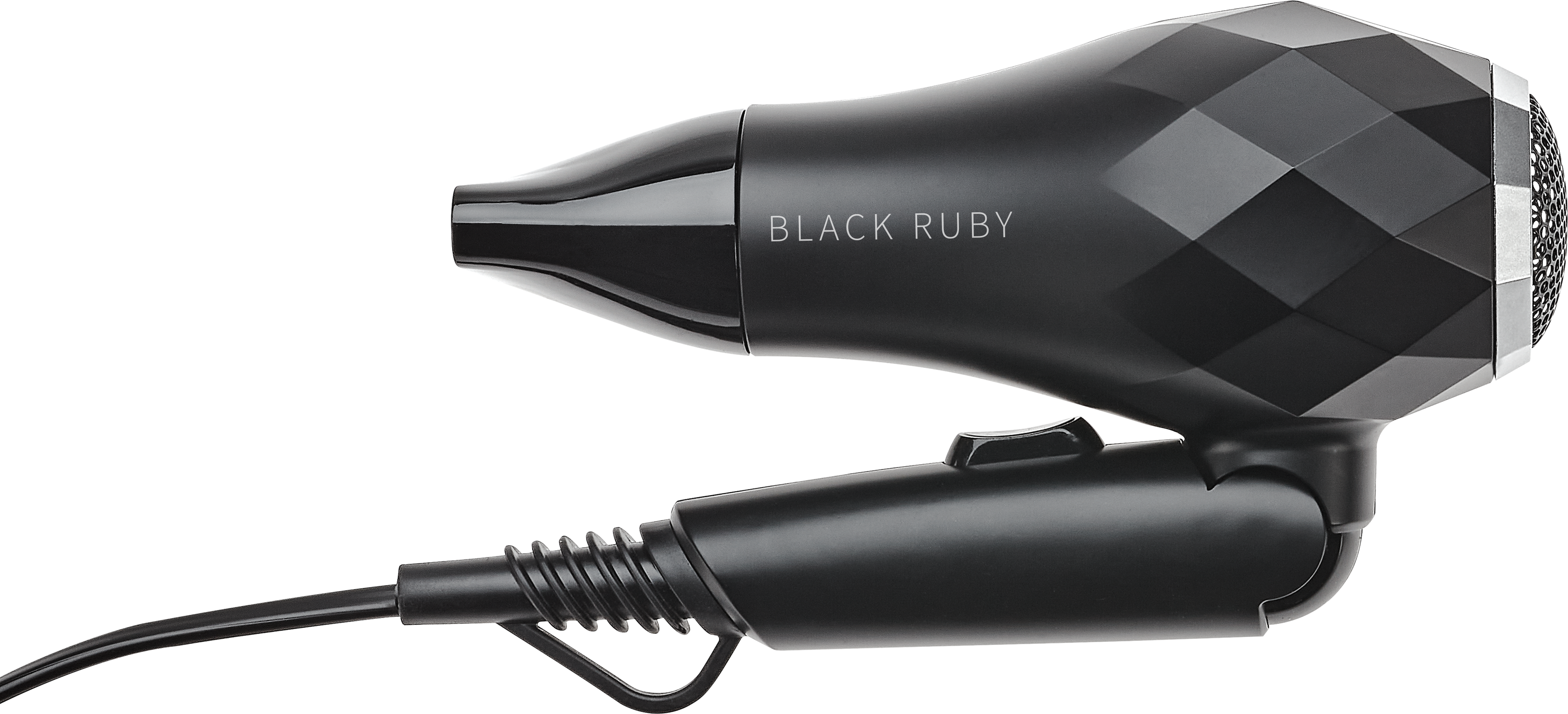 BLACK RUBY Mini-Haartrockner schwarz