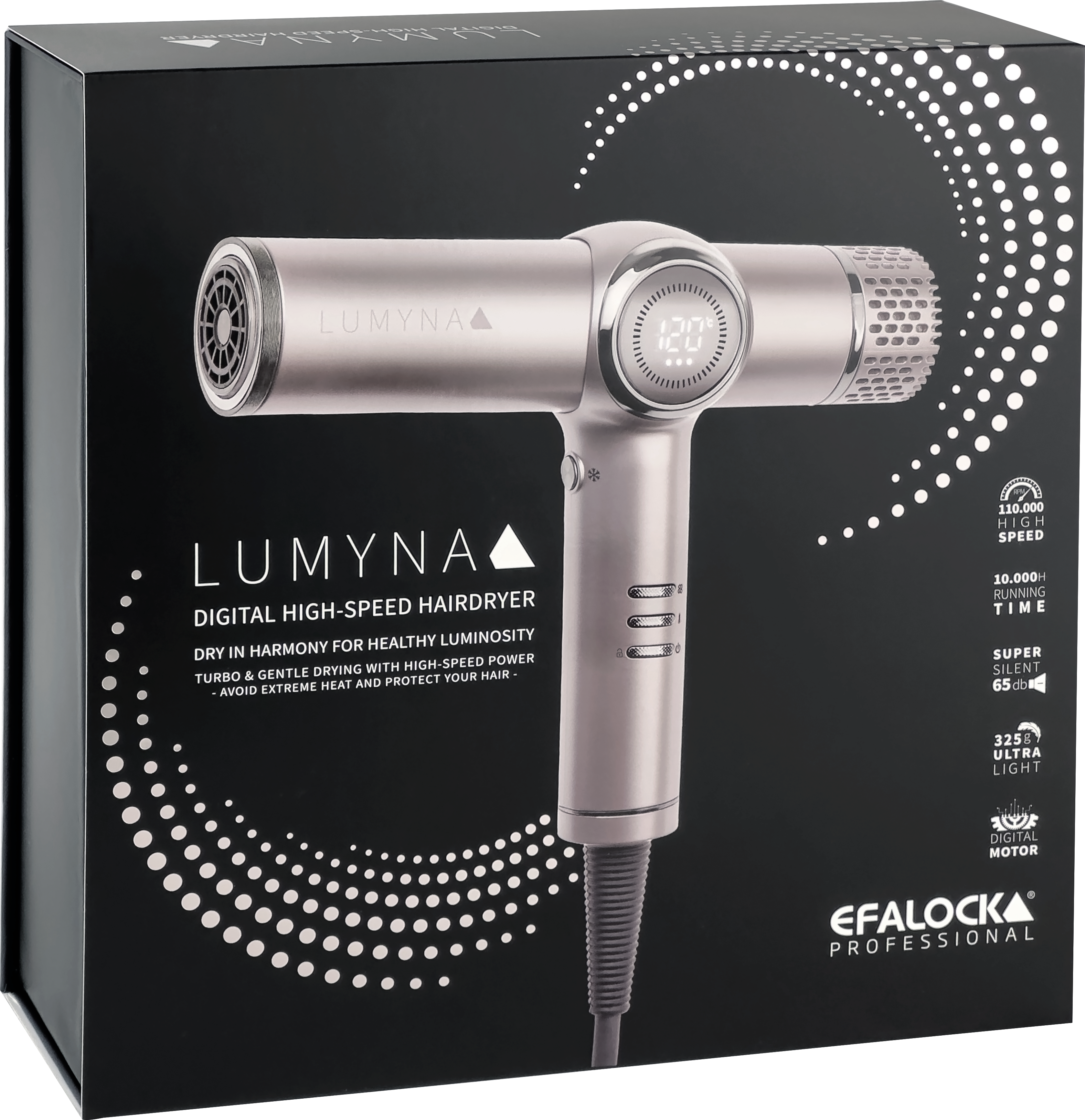 LUMYNA HighSpeed-Haartrockner perl-cendré