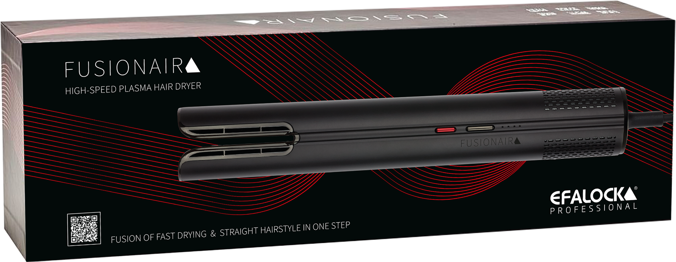FUSIONAIR High-Speed Plasma-Haartrockner schwarz