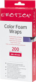 Emotion COLOR FOAM WRAPS Strähnenpapier 20cm 4 Farben - 200Stk.