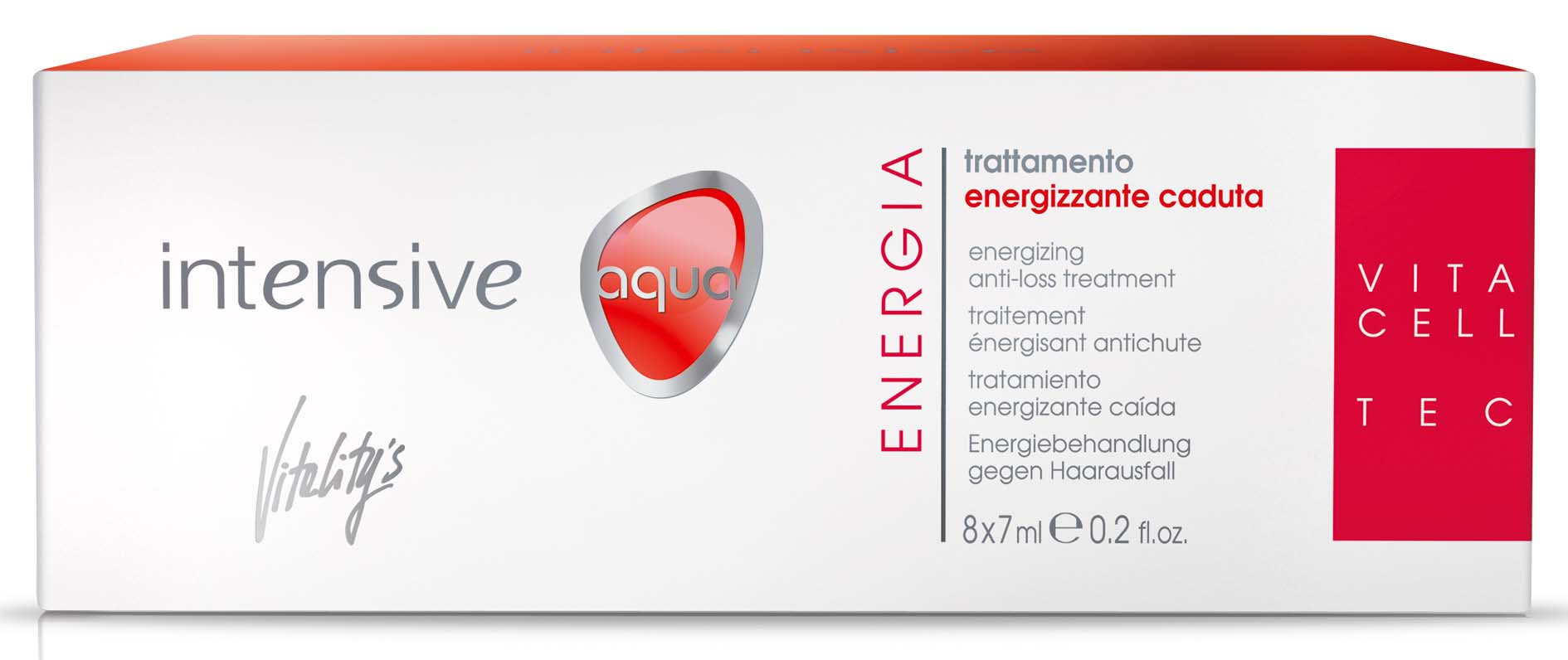 Vitality's Energia Energiebehandlung gegen Haarausfall 8x7 ml Intensive Aqua