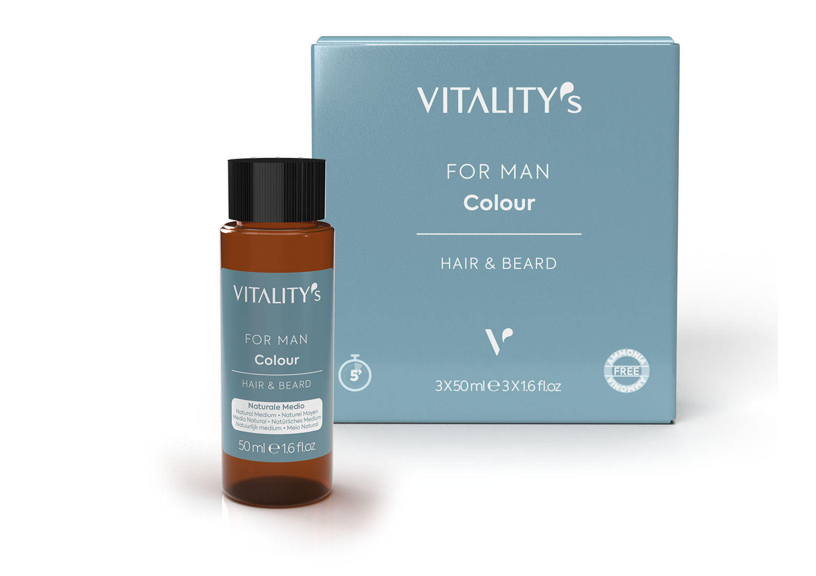 Vitality's FOR MAN Colour Silver 3er Pack 50ml