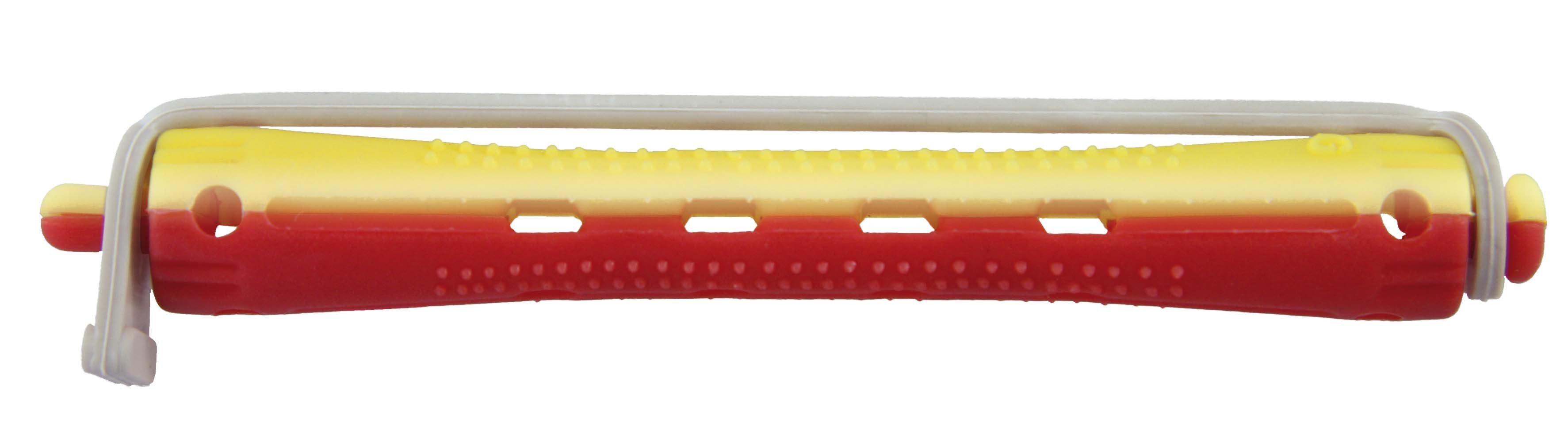 Comair KW-Wkl.2-fbg 12er 9mm lang Rundgummi gelb/rot Länge 91mm Kaltwellwickler