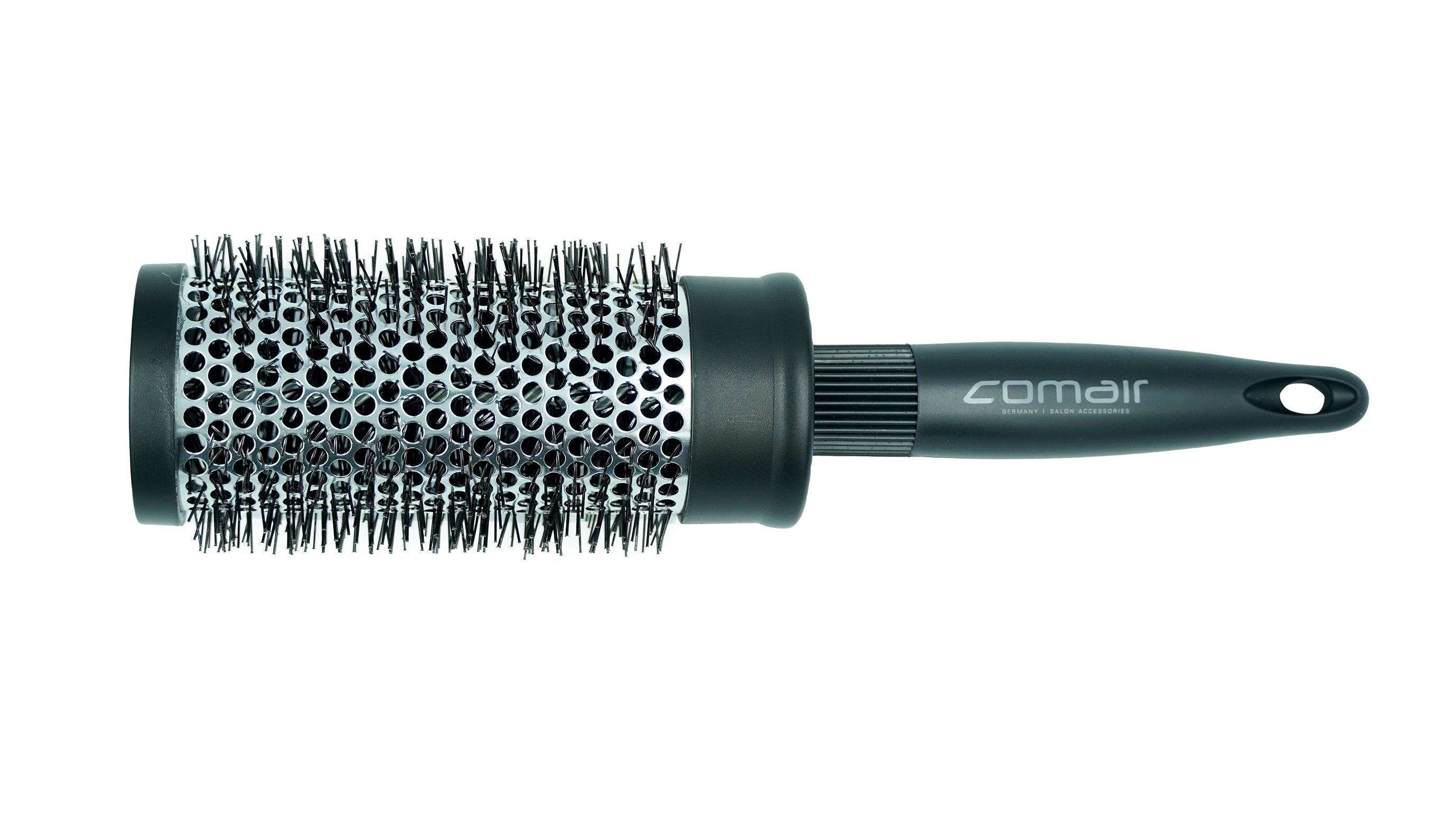 Comair Fönbürste 42mm schwarz/grau Metallhülse, Nylonborsten