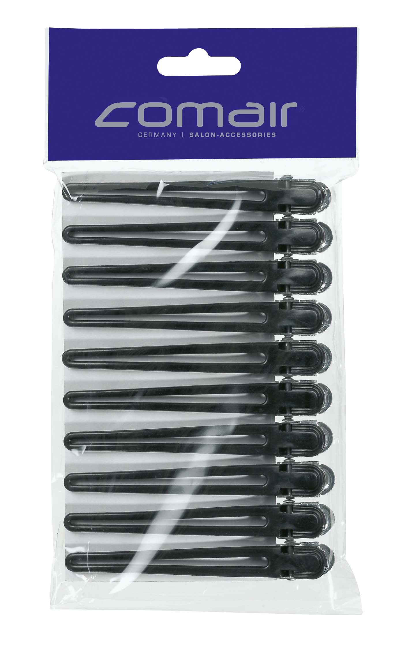 Comair Haarclips Plastik/Aluminium 10St sz 95mm