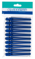 Comair Haarclips Plastik/Aluminium 10St blau 95mm
