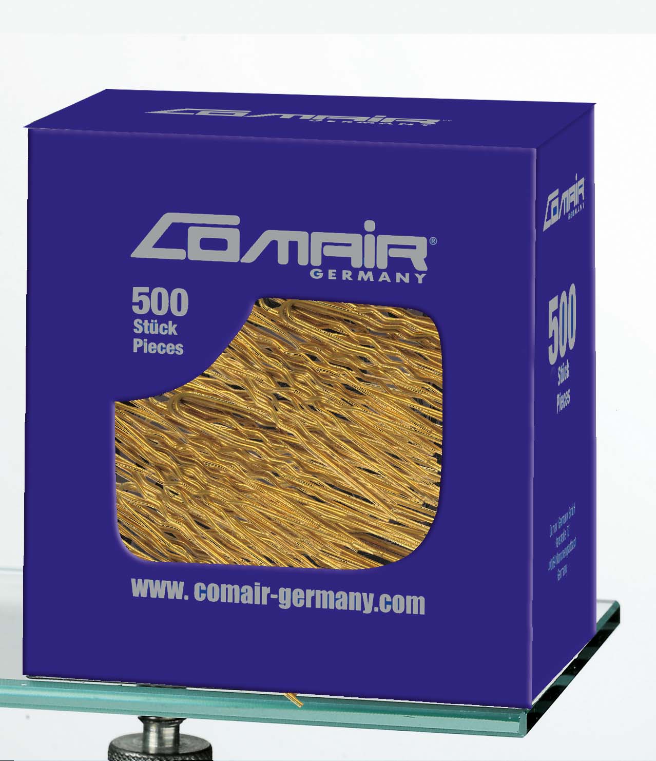 Comair Lockennadeln dünn gold 50er Btl 65x0,55mm