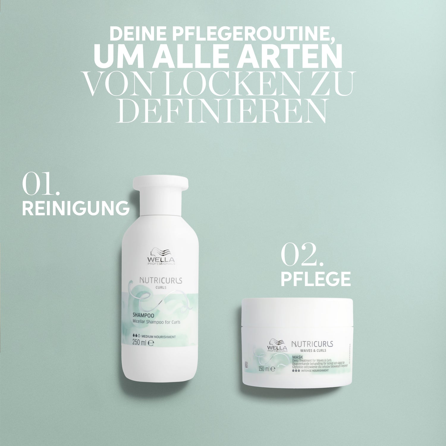 Wella NutriCurls Mizellen-Shampoo für Locken 1L