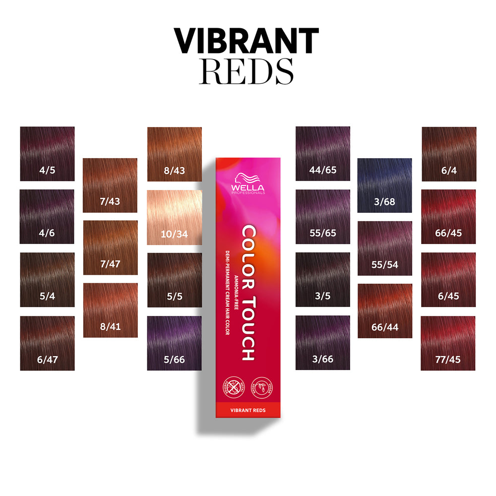 Wella Color Touch Vibrant Reds 6/4 60 ml dunkelblond rot