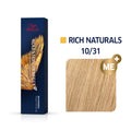 Wella Koleston RICH NATURALS 10/31 hell-lichtblond gold-asch 60 ml
