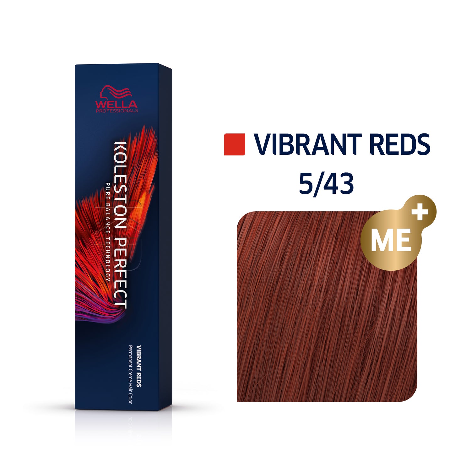 Wella Koleston VIBRANT REDS 5/43 hellbraun rot-gold 60 ml