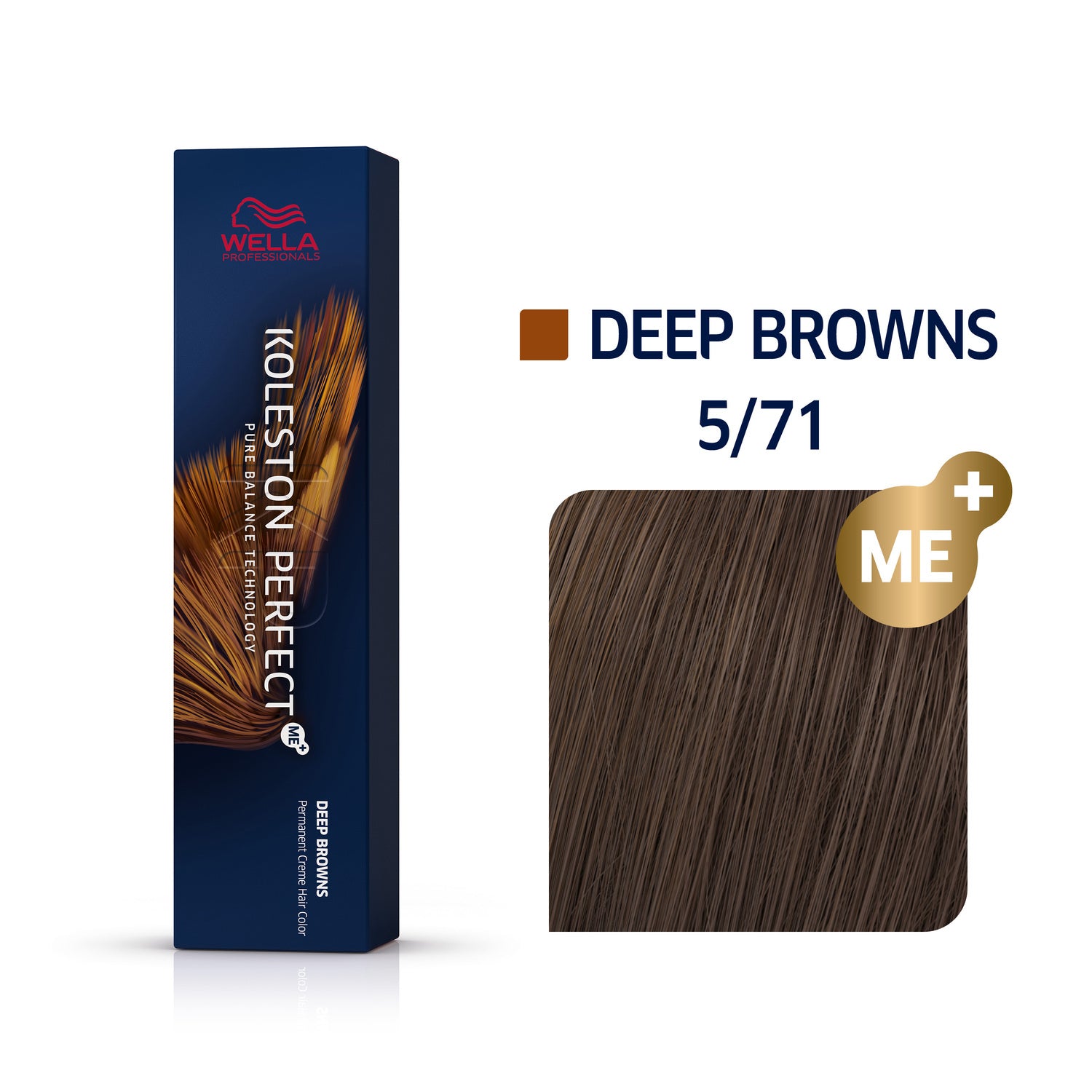 Wella Koleston DEEP BROWNS 5/71 hellbraun braun-asch 60 ml