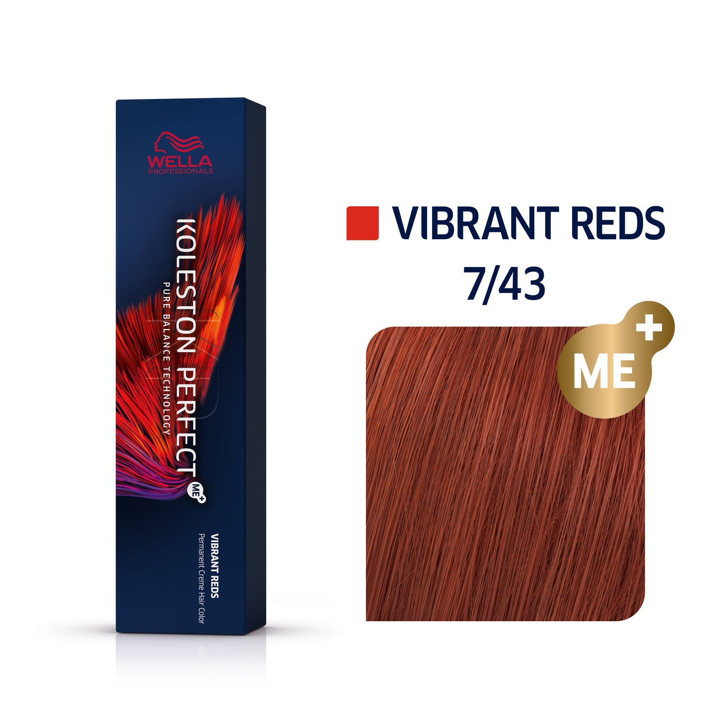 Wella Koleston VIBRANT REDS 7/43 mittelblond rot-gold 60 ml
