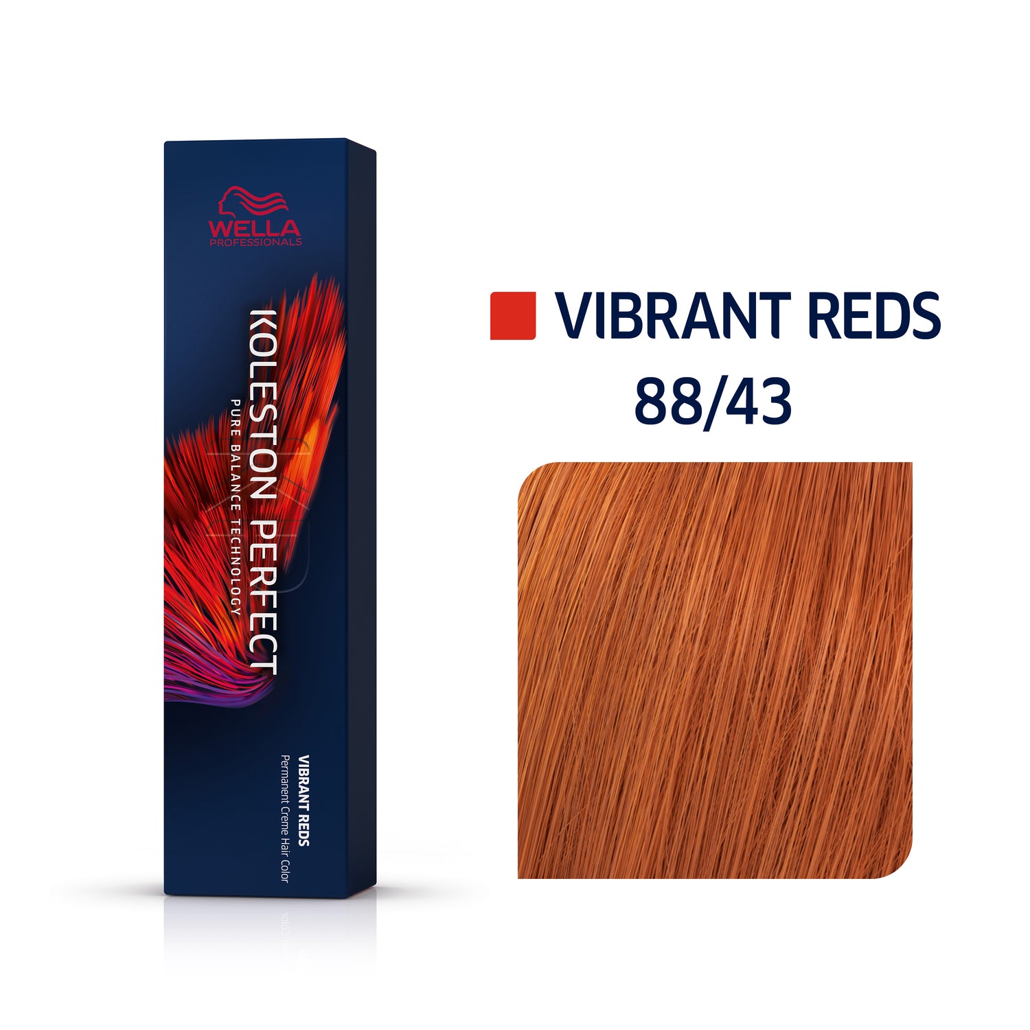 Wella Koleston VIBRANT REDS 88/43 hellblond intensiv rot-gold 60 ml