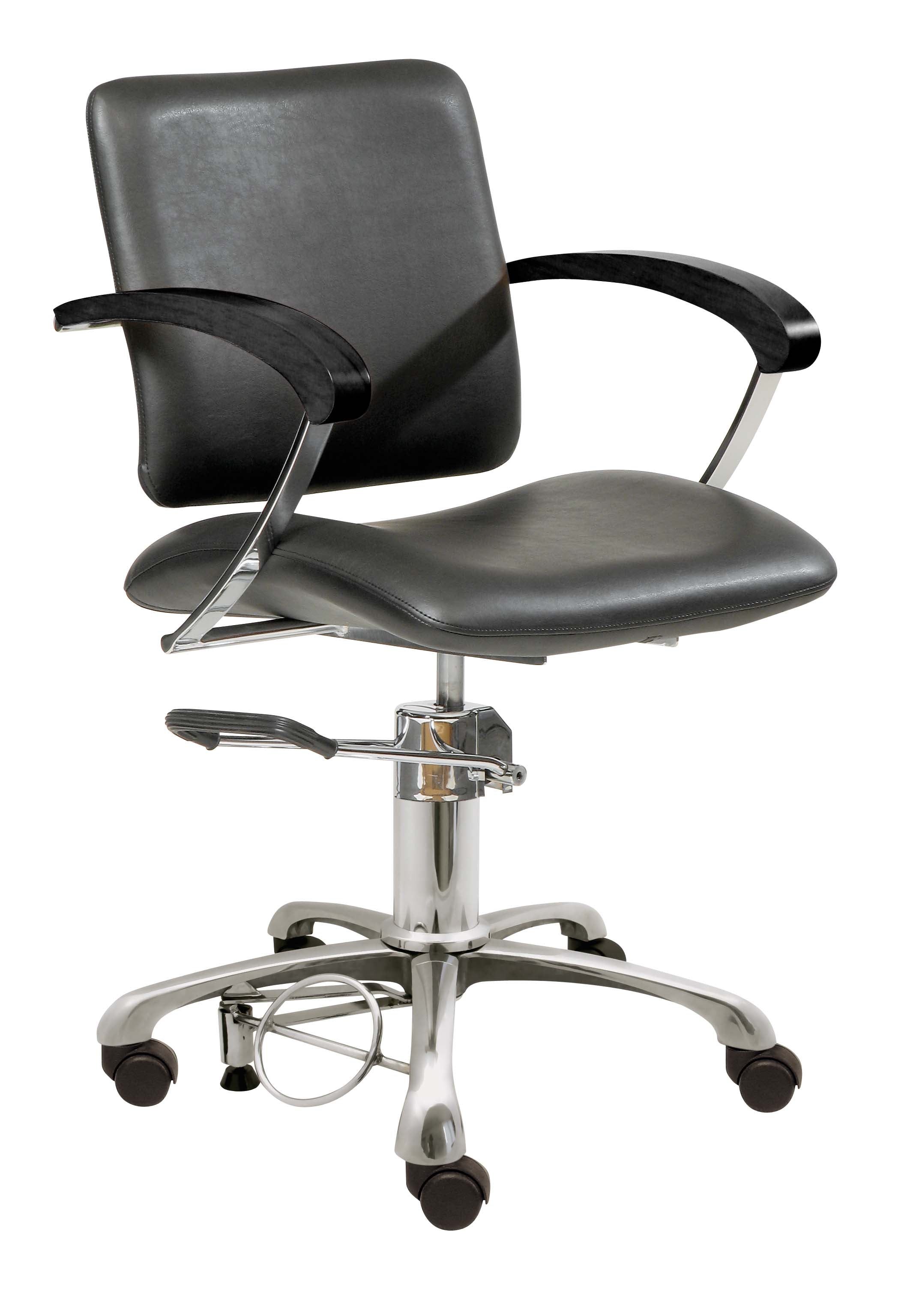 Comair BS London C sz bewgl.Rückenl./Rollen/Stopper Stuhl+Arml. sz
