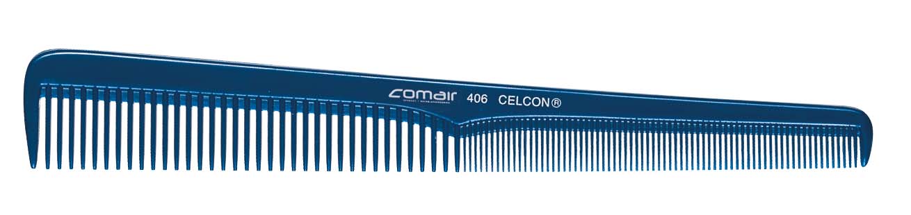 Comair Haarschneidekamm, mittelschräge Schrägung 406 Blue Profi Line